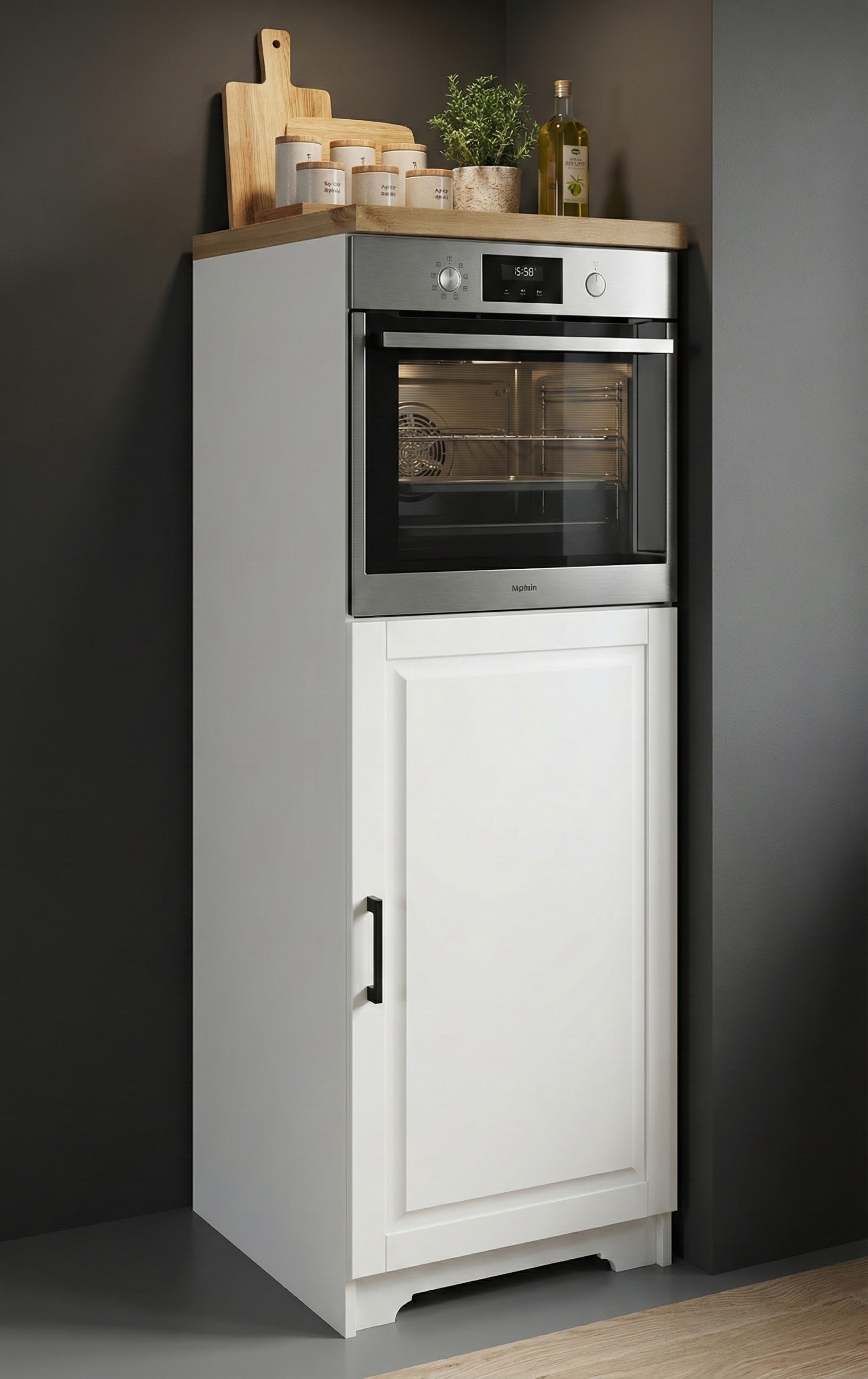 Home affaire Backofen/Kühlumbauschrank »Meliss« aus massiver Kiefer, Breite 60 cm, Soft-Close-Funktion