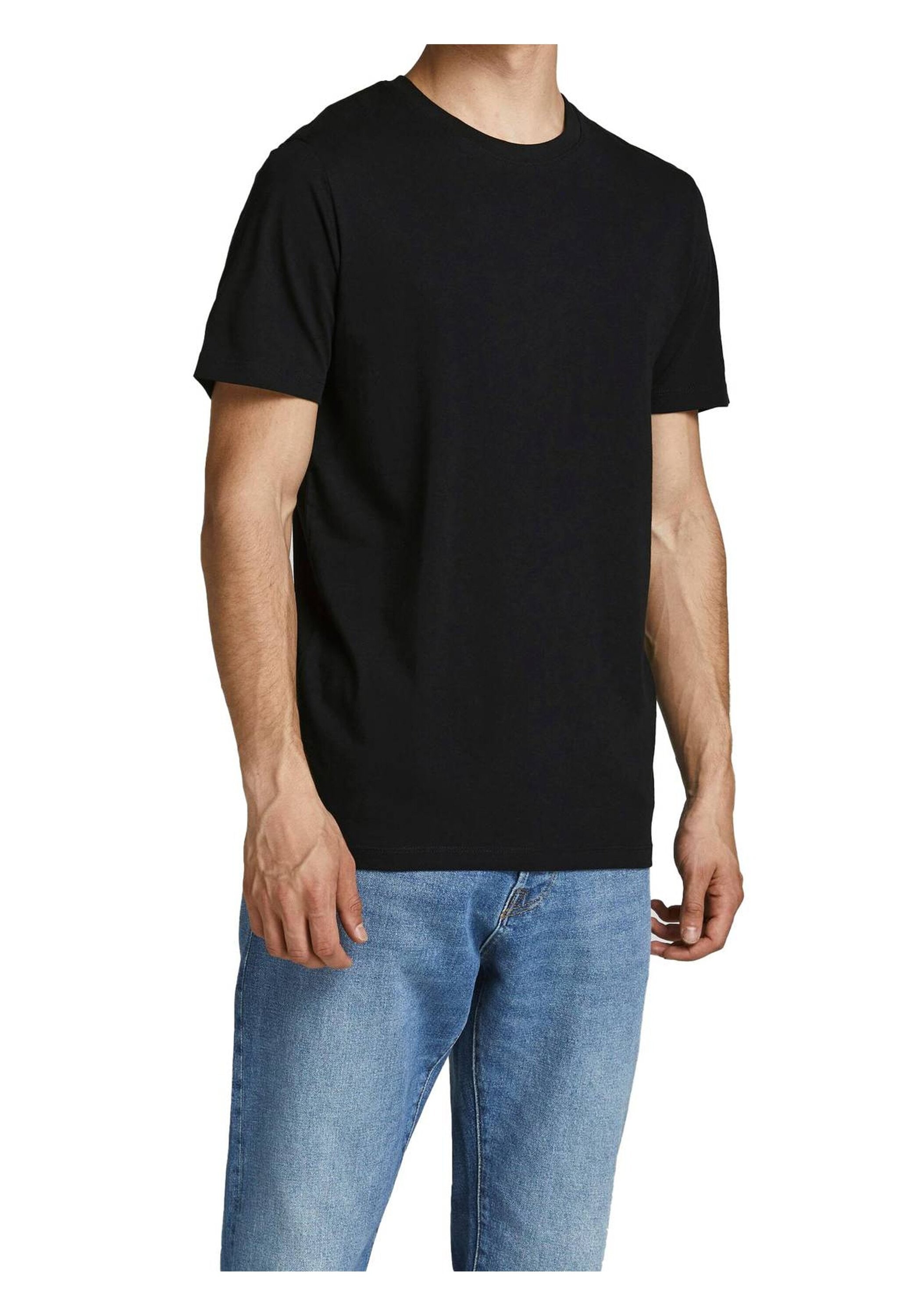 Jack & Jones T-Shirt »T-Shirt JJEORGANIC BASIC TEE O-NECK 5PK 5er Pack«
