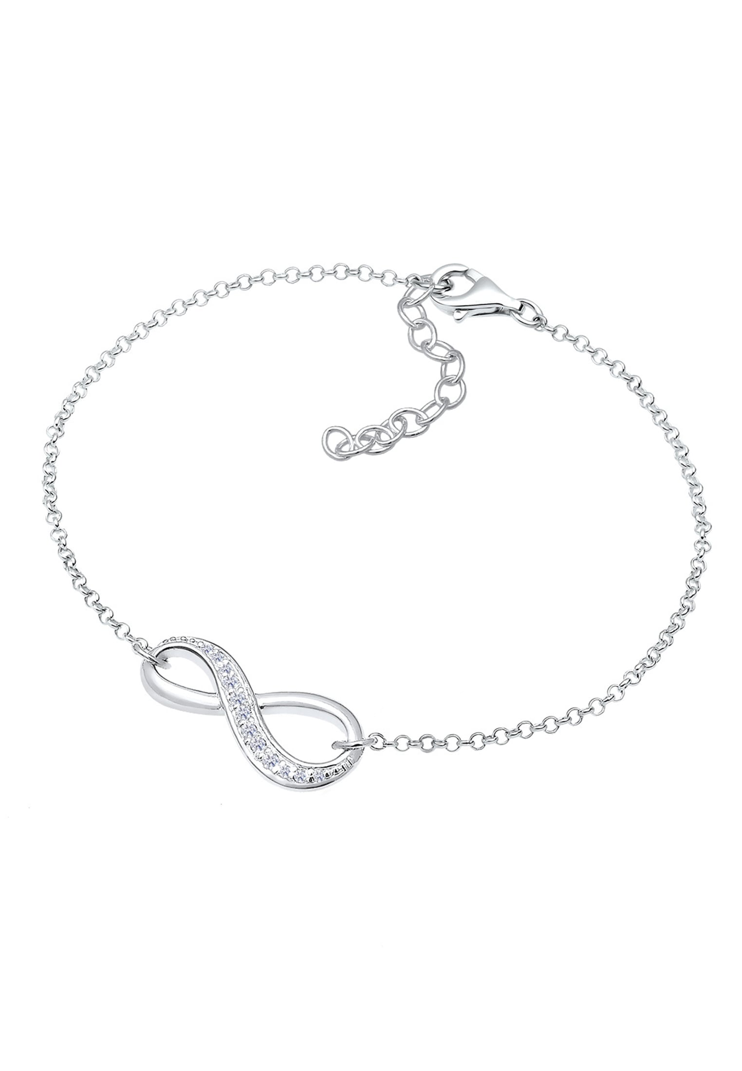 Elli Armkette »Armband Infinity Symbol Endlos Zirkonia 925 Silber«