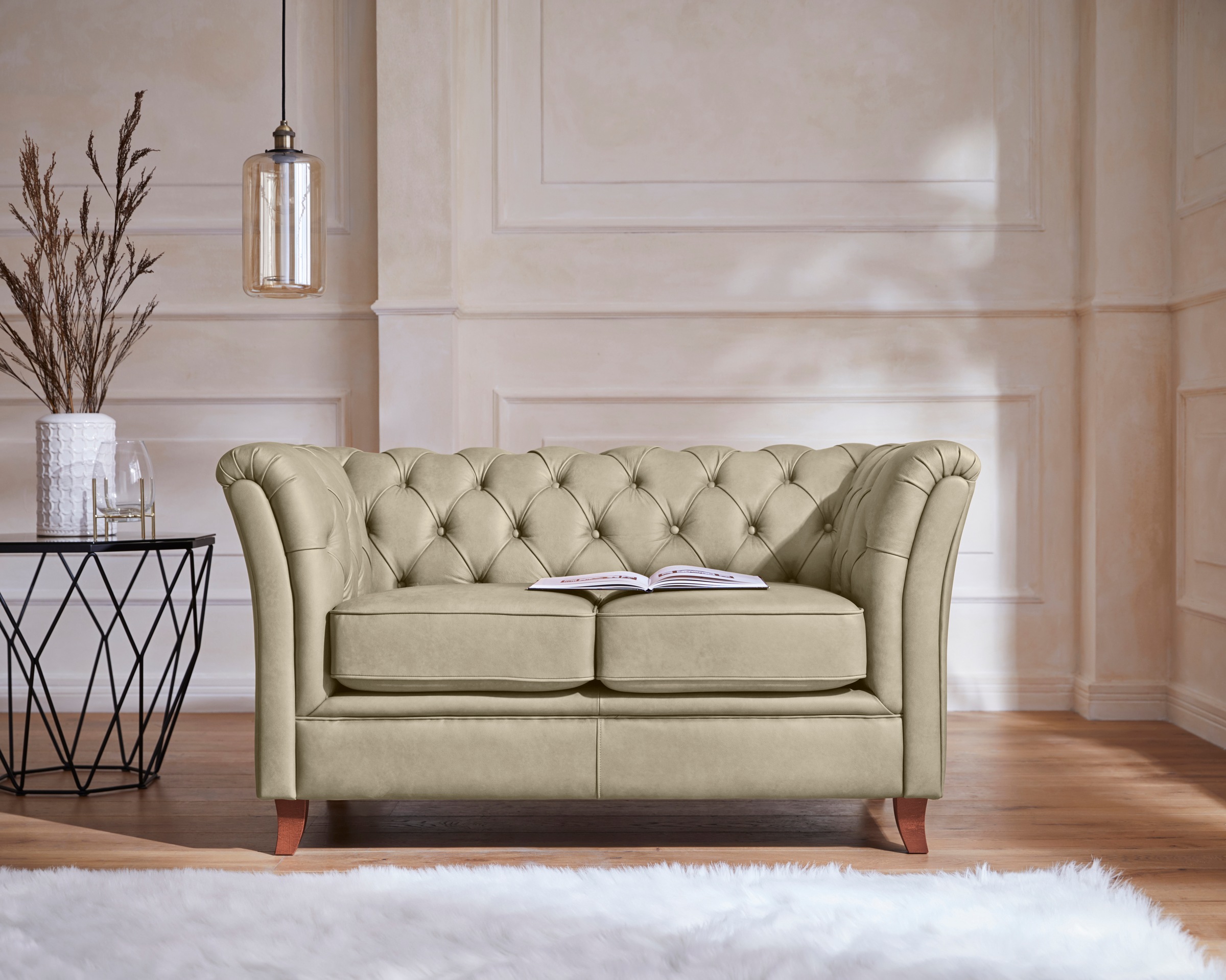Home affaire Chesterfield-Sofa »Reims«, mit echter Chesterfield-Knopfheftung, hochwertige Verarbeitung