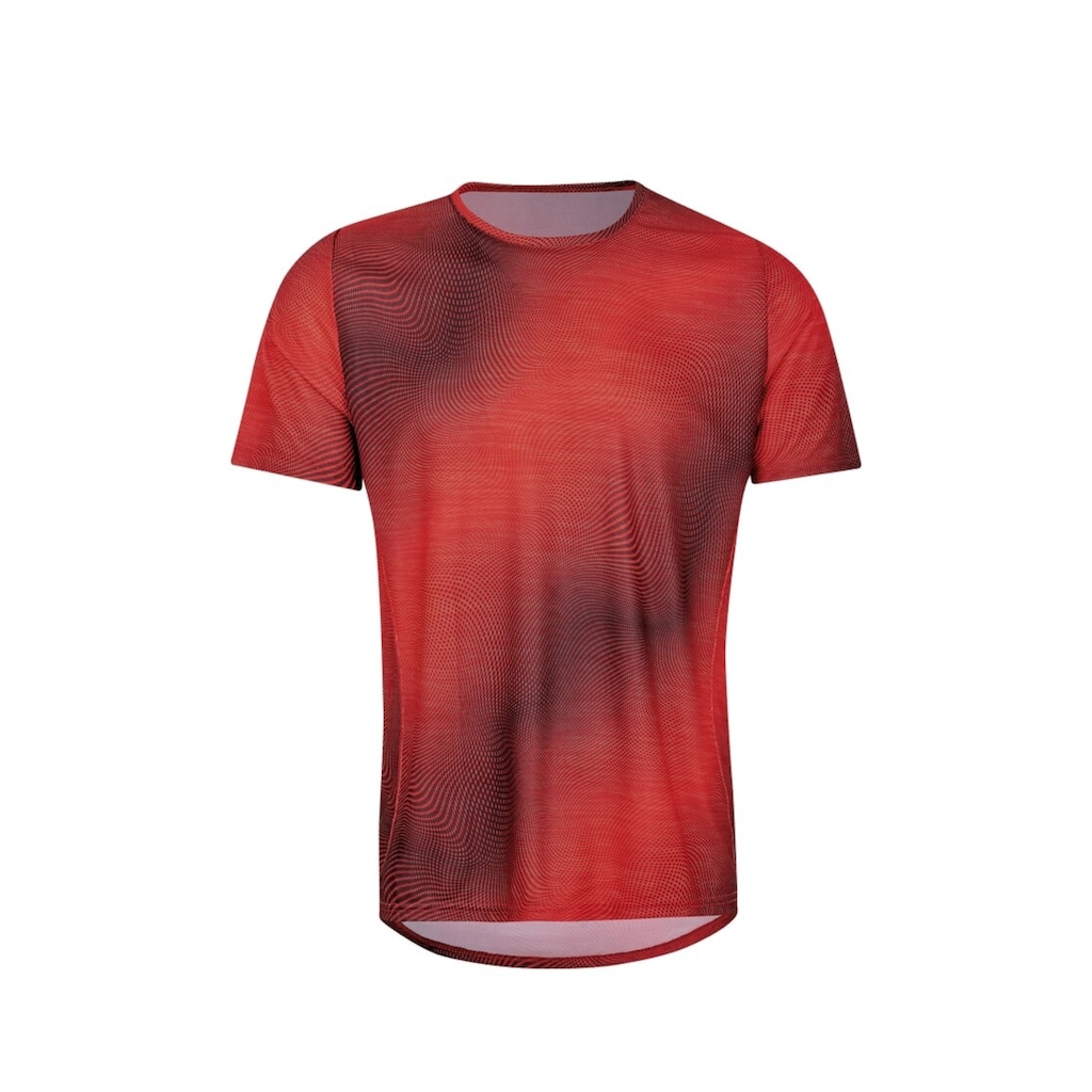 Trigema T-Shirt »TRIGEMA COOLMAX® Sportshirt mit modischem Druck«, (1 tlg.)