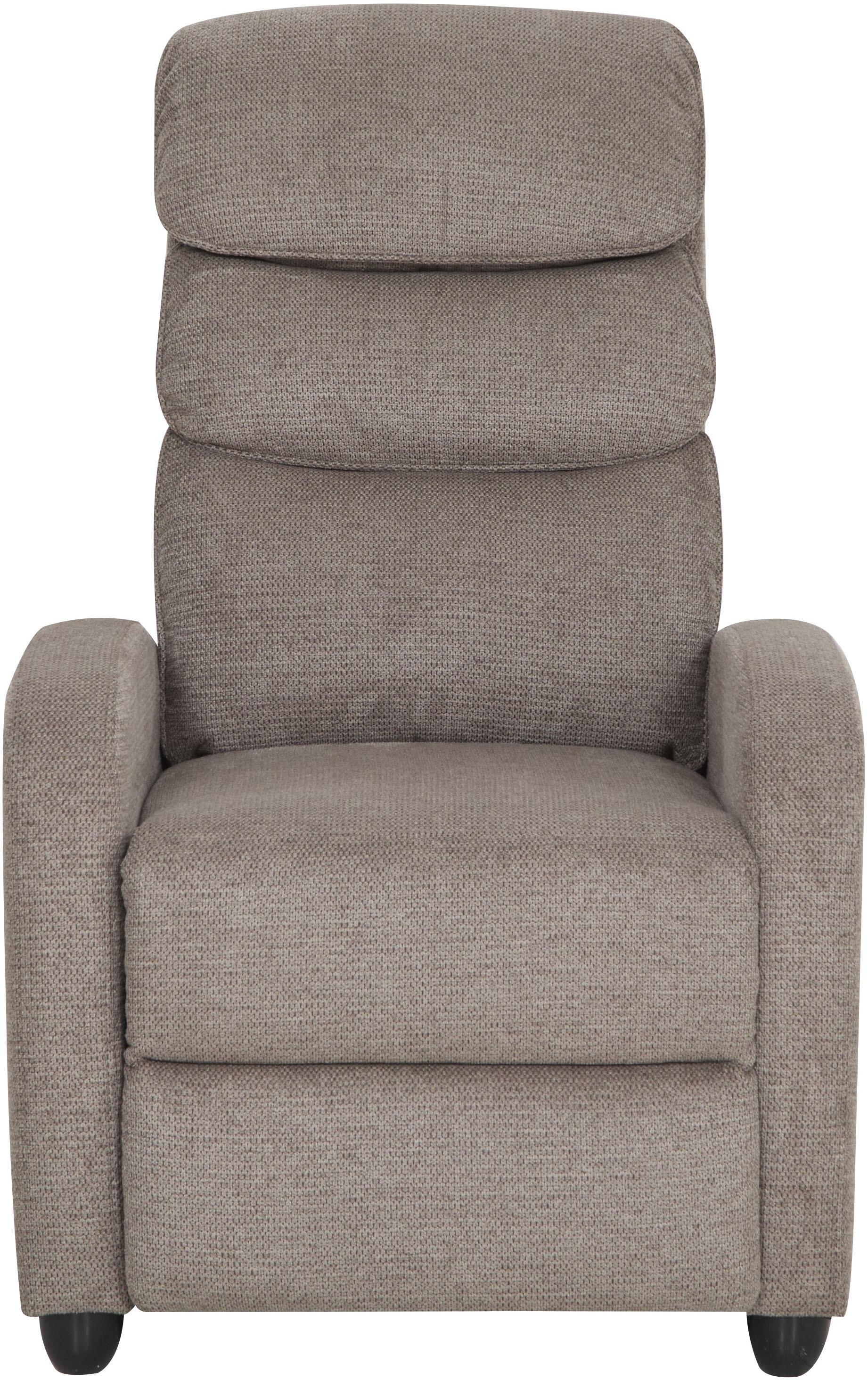 Home affaire Relaxsessel »BERVILLE, TV-Sessel, Ruhesessel mit Schlaffunktion, Webstoff«, Liegesessel mit manueller Relaxfunktion