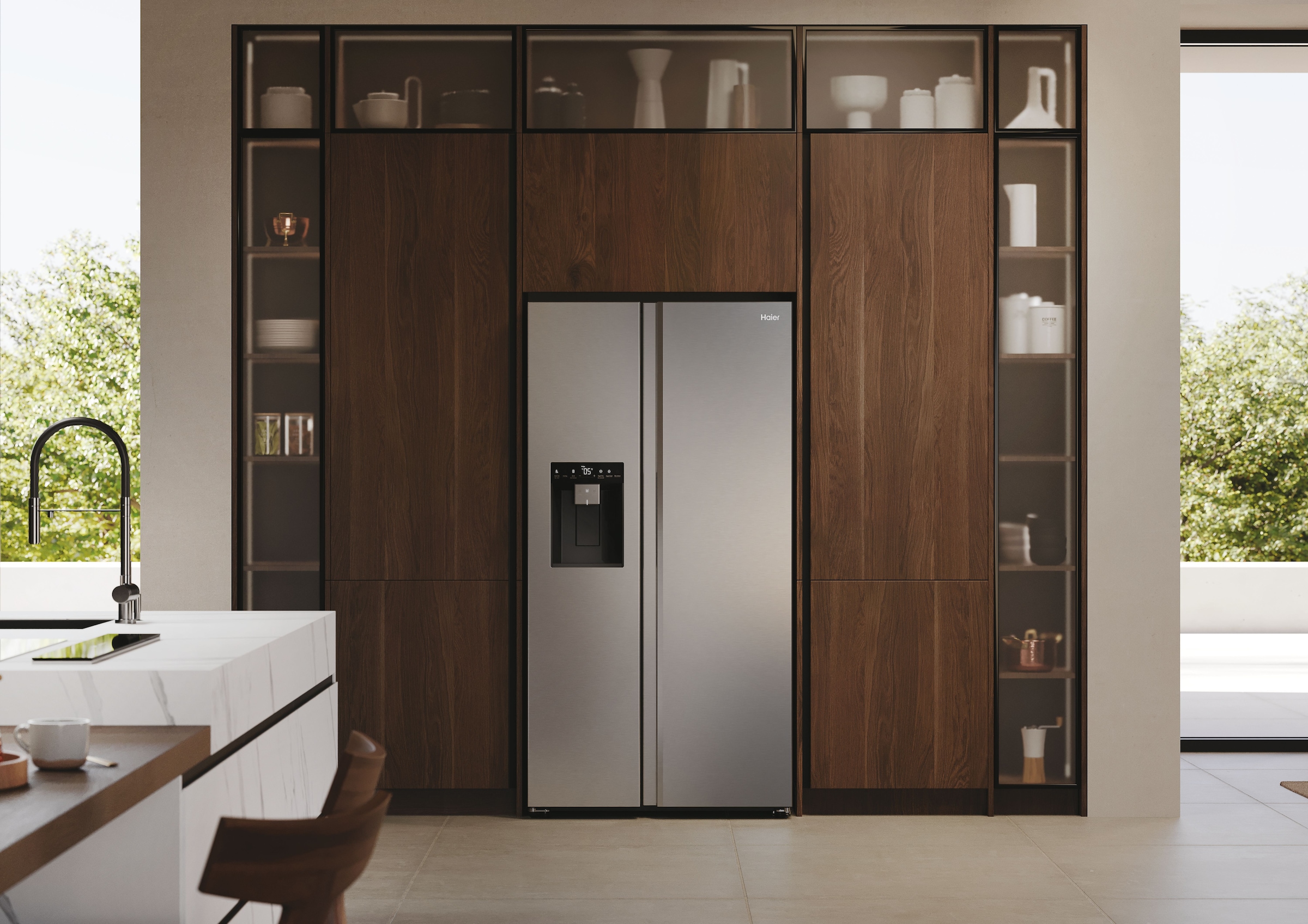 Haier Side-by-Side SBS SERIES 7 »HSW79F18CIMM«, Smart Home: Optionale Steuerung per App und Wi-Fi