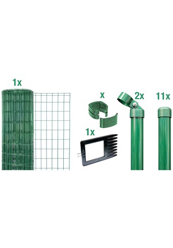 Alberts Schweißgitter »Fix-Clip Pro®«, (Set), 122 cm hoch, 25 m, grün beschichtet, zum... kaufen