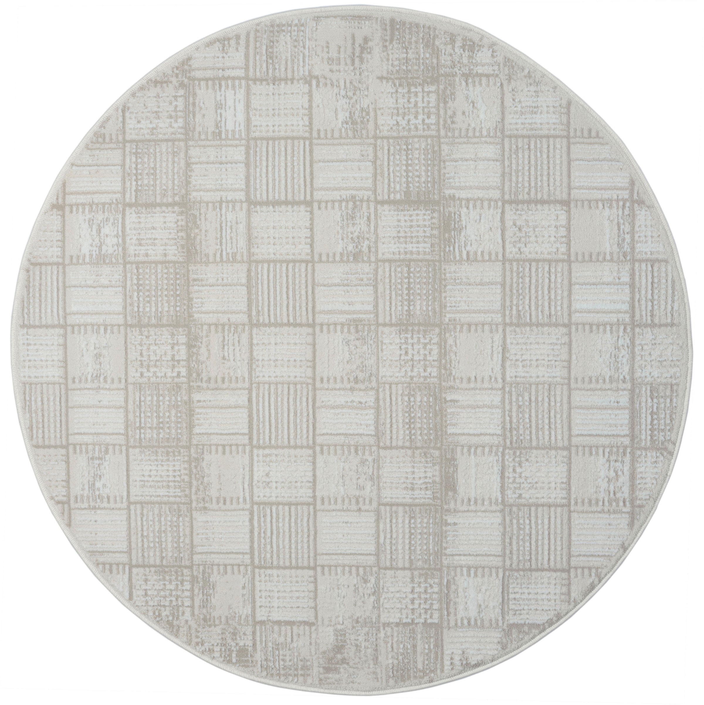 Myflair Möbel & Accessoires Teppich »My House Lagerräumung«, rund, 10 mm Höhe, Kurzflor, Retro-Style, besonders weich durch Microfaser