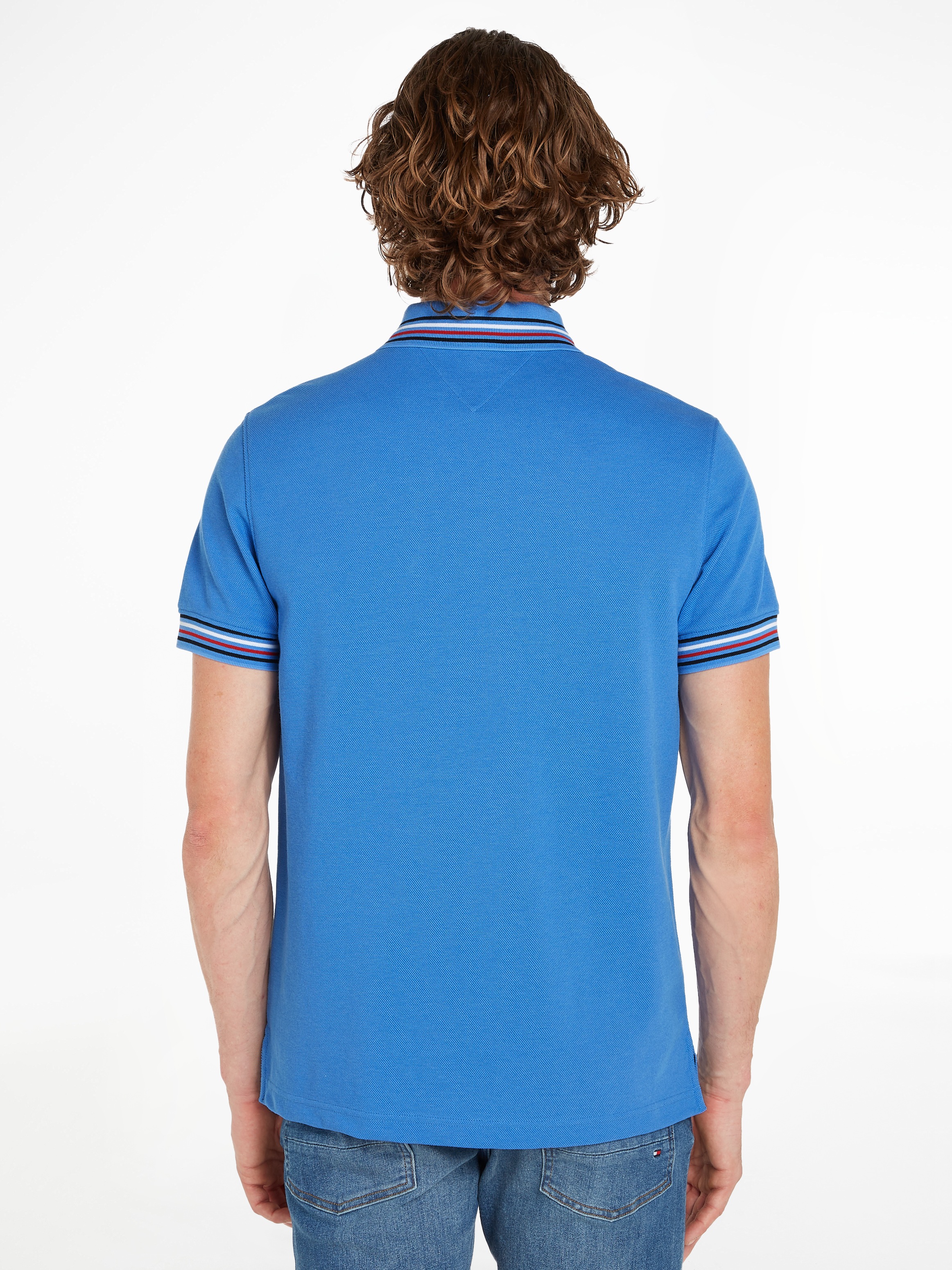 Tommy Hilfiger Poloshirt »CONTRAST GLOBAL STRIPE REG POLO«, mit kontrastfarbenen Details