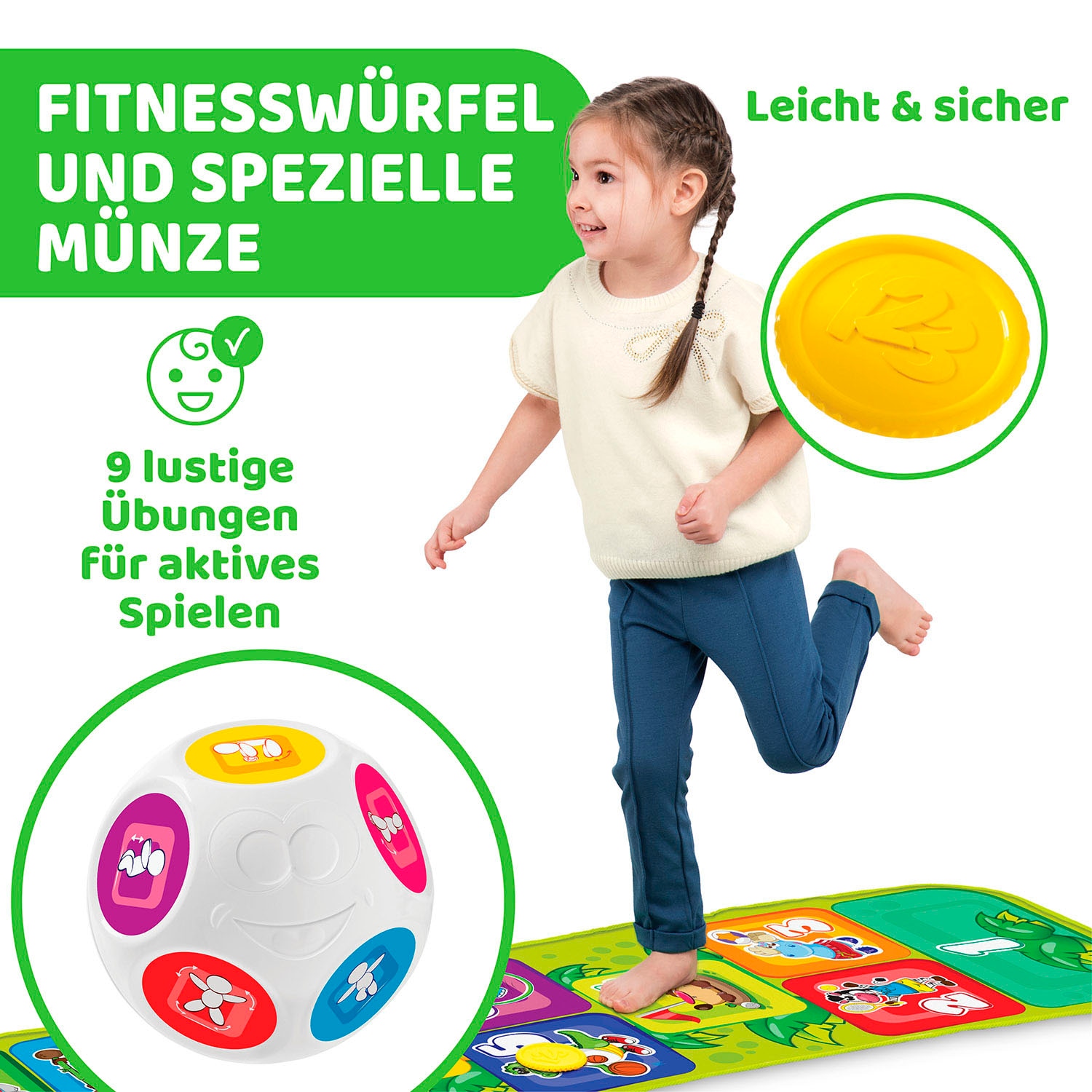 Chicco Spielmatte »Elektronische Hüpfmatte«, mit Licht und Sound