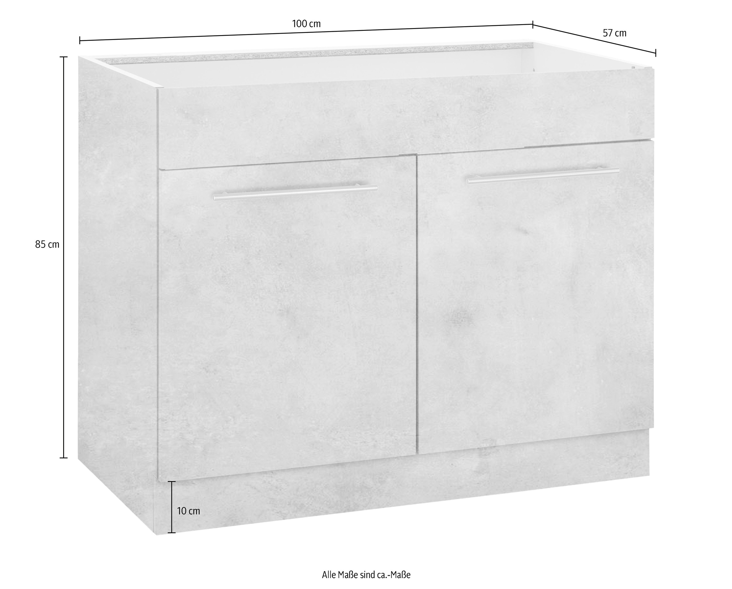 wiho Küchen Spülenschrank »Flexi2« Breite 100 cm