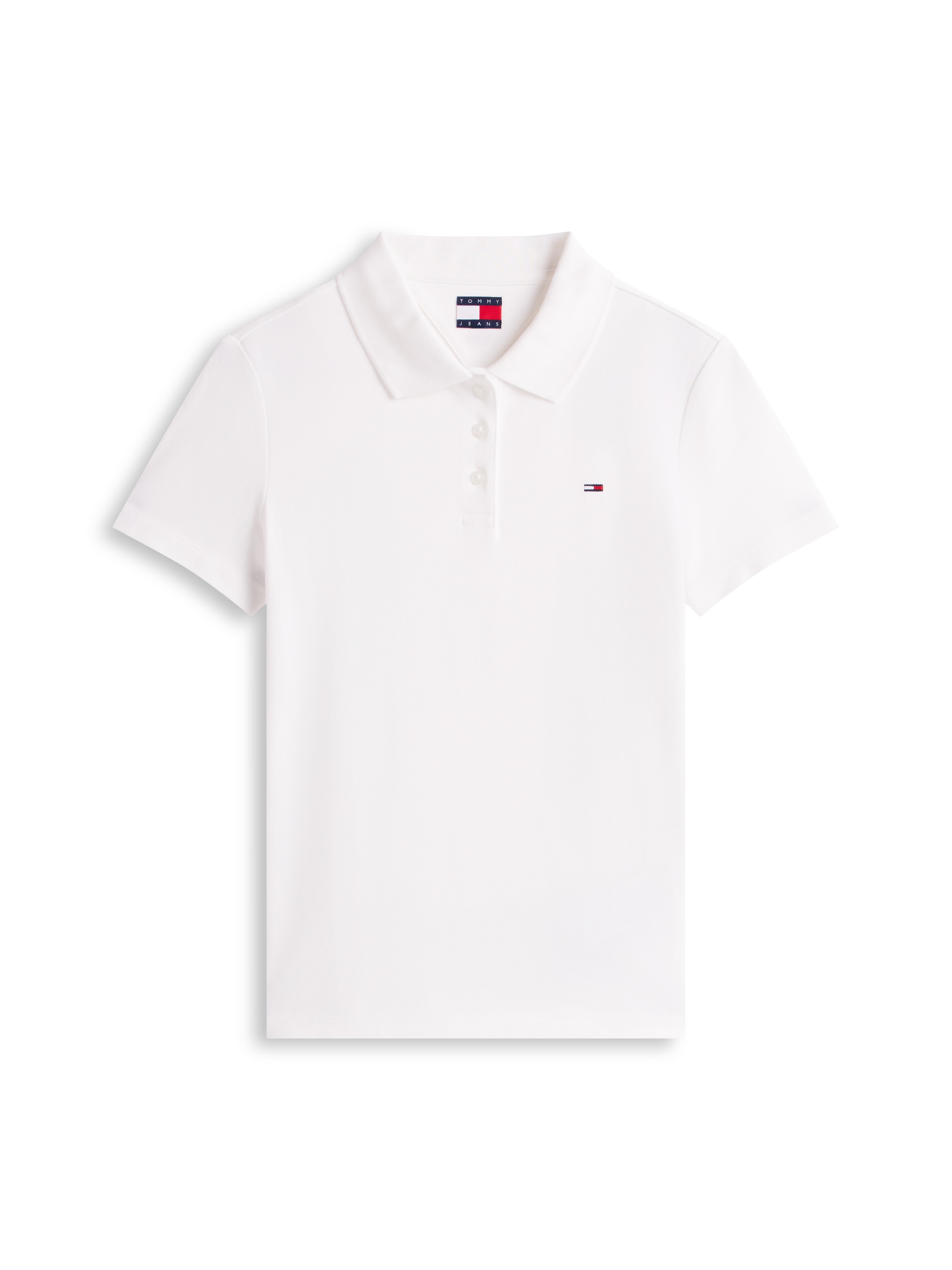 Tommy Jeans Poloshirt »TJW SLIM ESSENTIAL POLO SS« mit Logostickerei