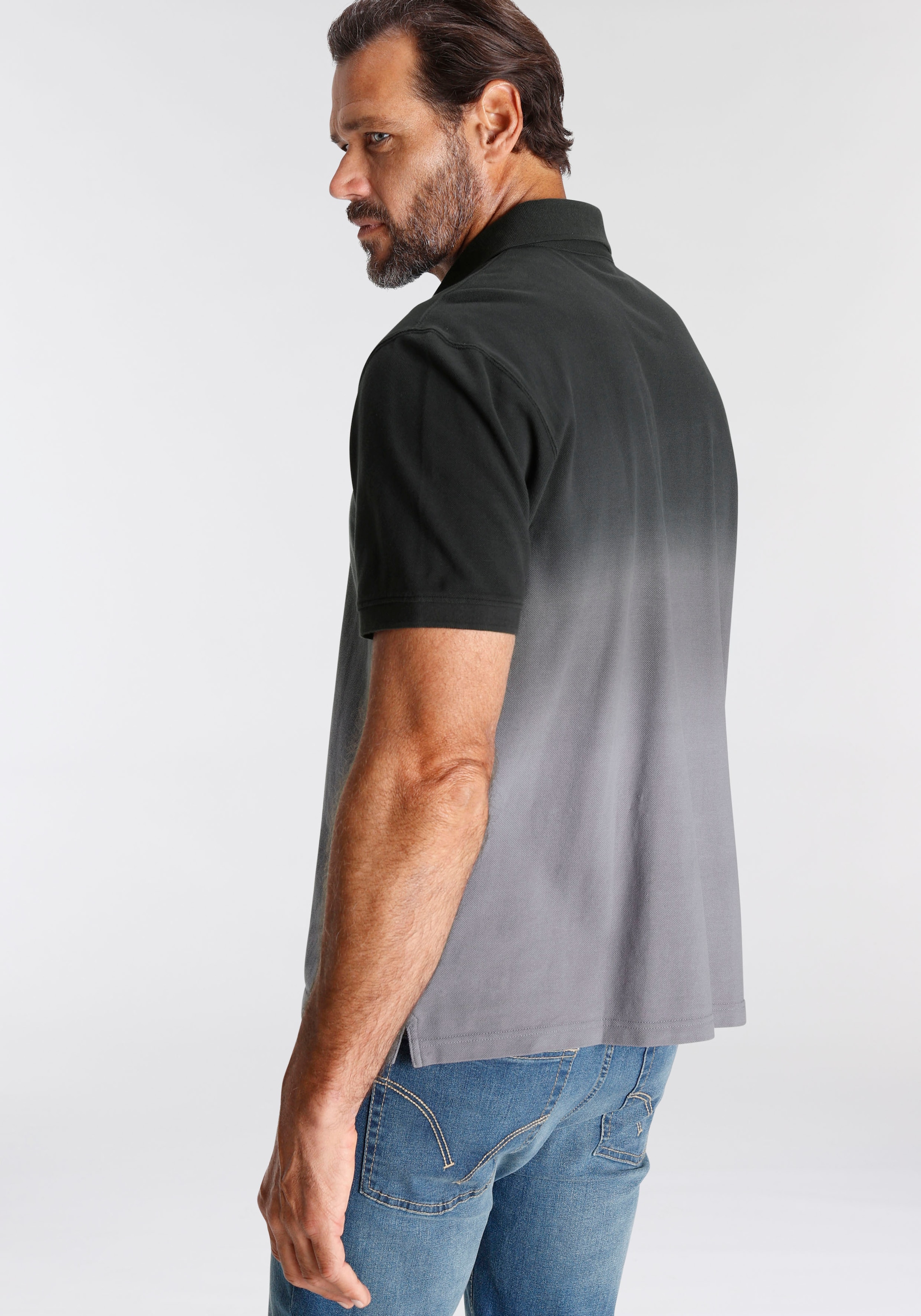 Man's World Poloshirt, Kurzarm, mit Polokragen, aus Piqué-Stoff, mit stilvoller Stickerei