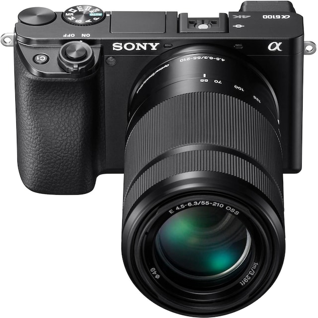 Sony Systemkamera »Alpha 6100 Kit mit SELP1650 + SEL55210«, SELP1650,  SEL55210, 24,2 MP, NFC-Bluetooth-WLAN (Wi-Fi) bei