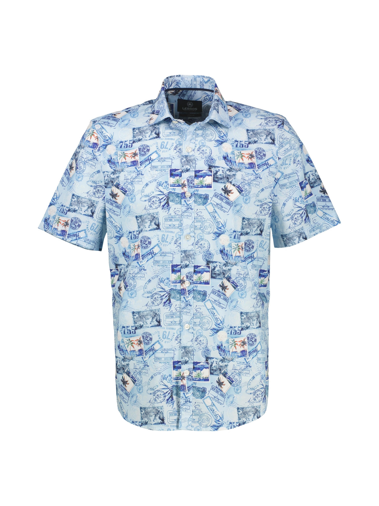 LERROS Kurzarmhemd »Herren Halbarmhemd mit grafischem Druck«