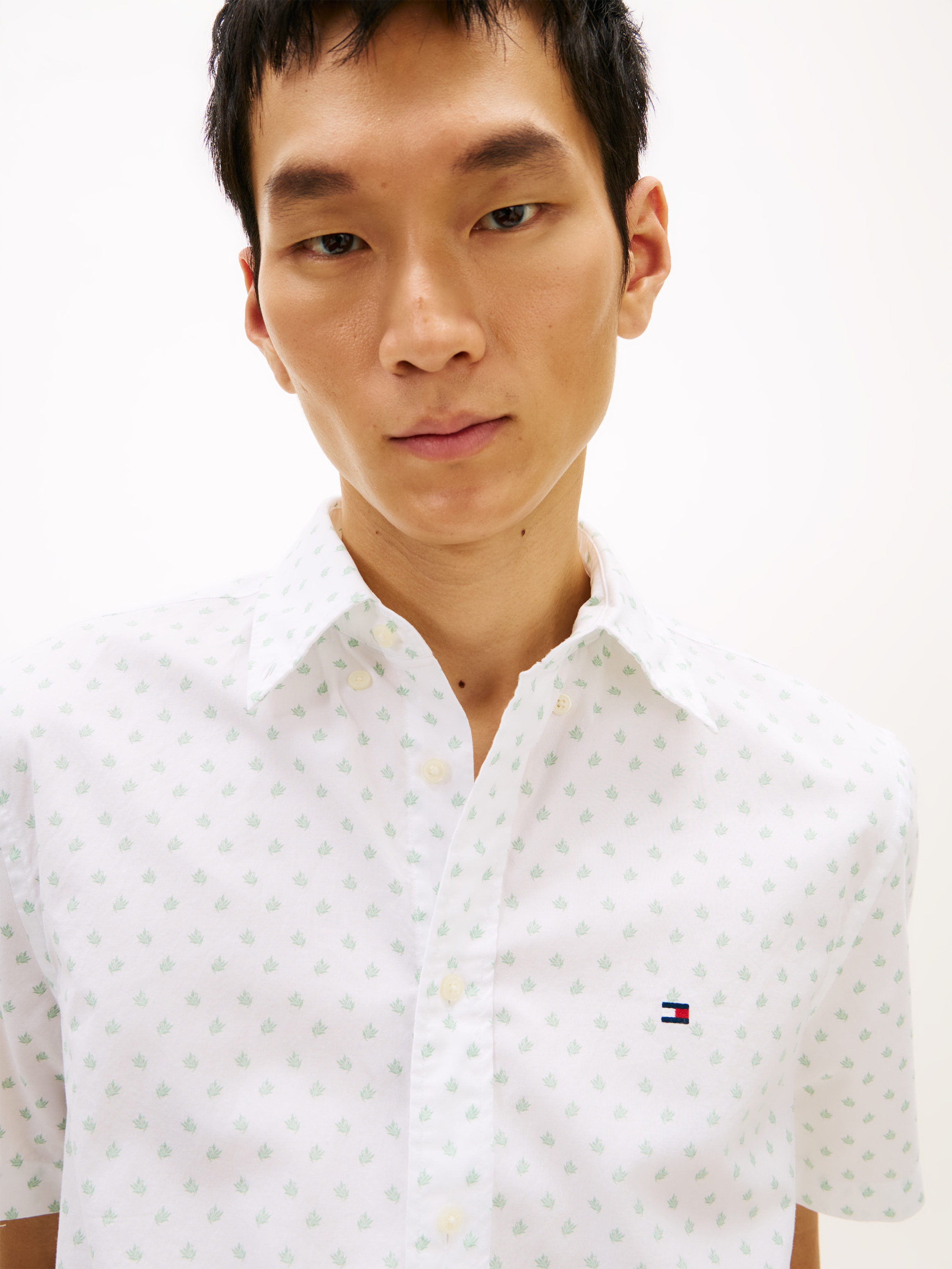 Tommy Hilfiger Kurzarmhemd »FLEX POPLIN PRINT Regular Fit«