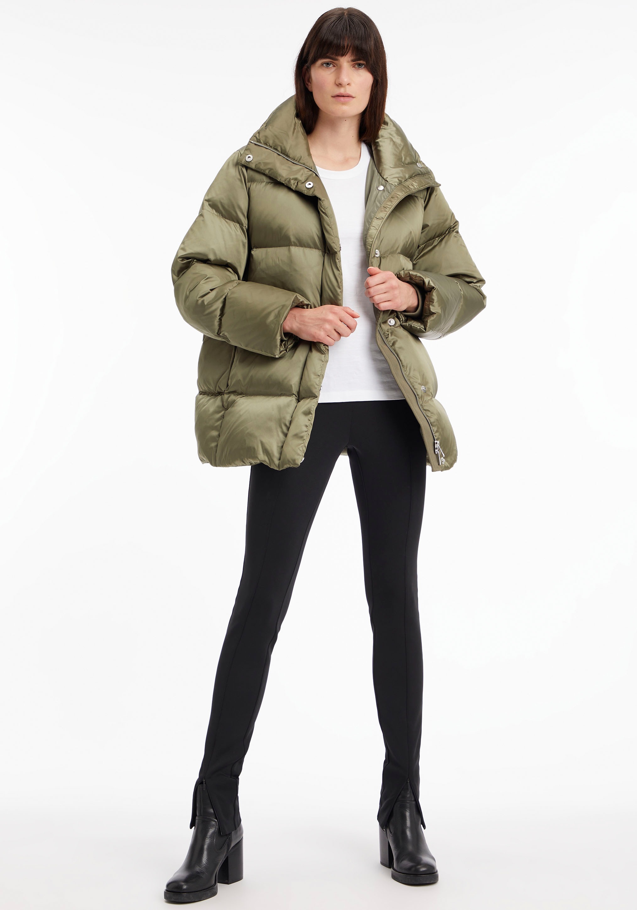 Calvin Klein Steppjacke »SHINE PADDED DOWN COAT« mit hohem Stehkragen