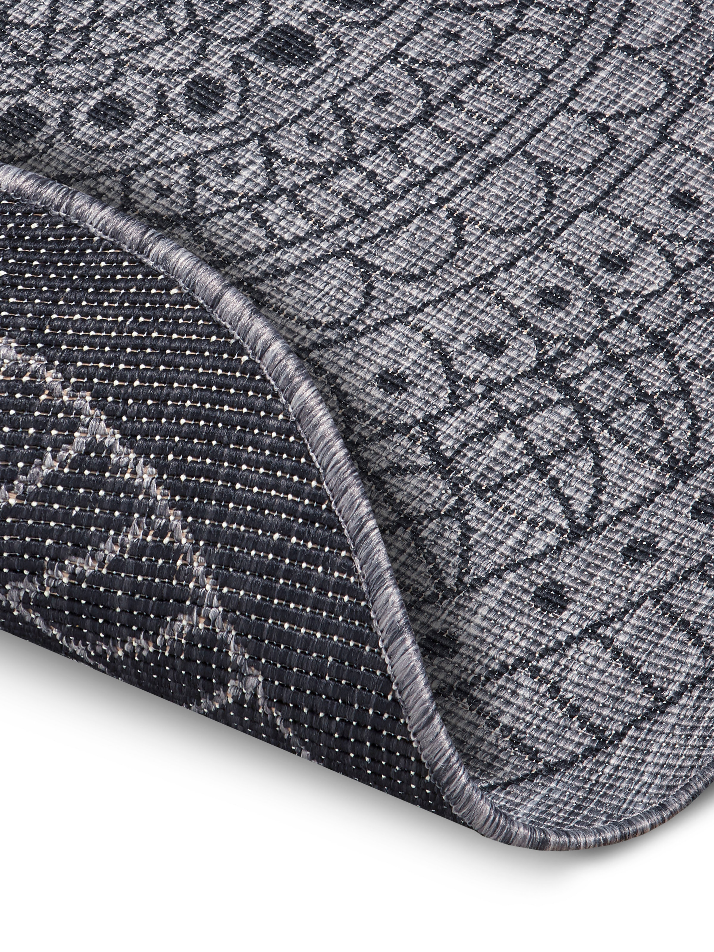 HANSE Home Teppich »Porto Wendeteppich« rund 5 mm Höhe In-& Outdoor, Wetterfest, Balkon, Garten, Wohnzimmer, Wasserfest