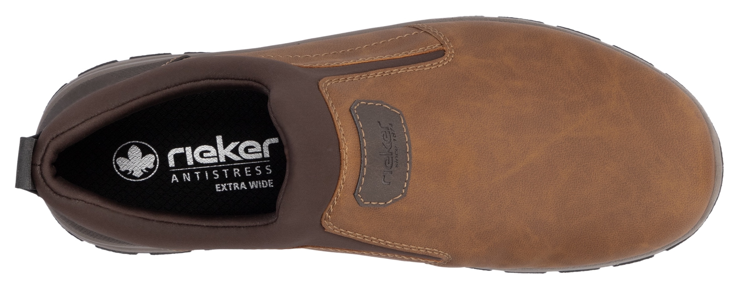 Rieker Slipper, Schlupfschuh, Halbschuh, Freizeitschuh mit gepolstertem Schaftrand