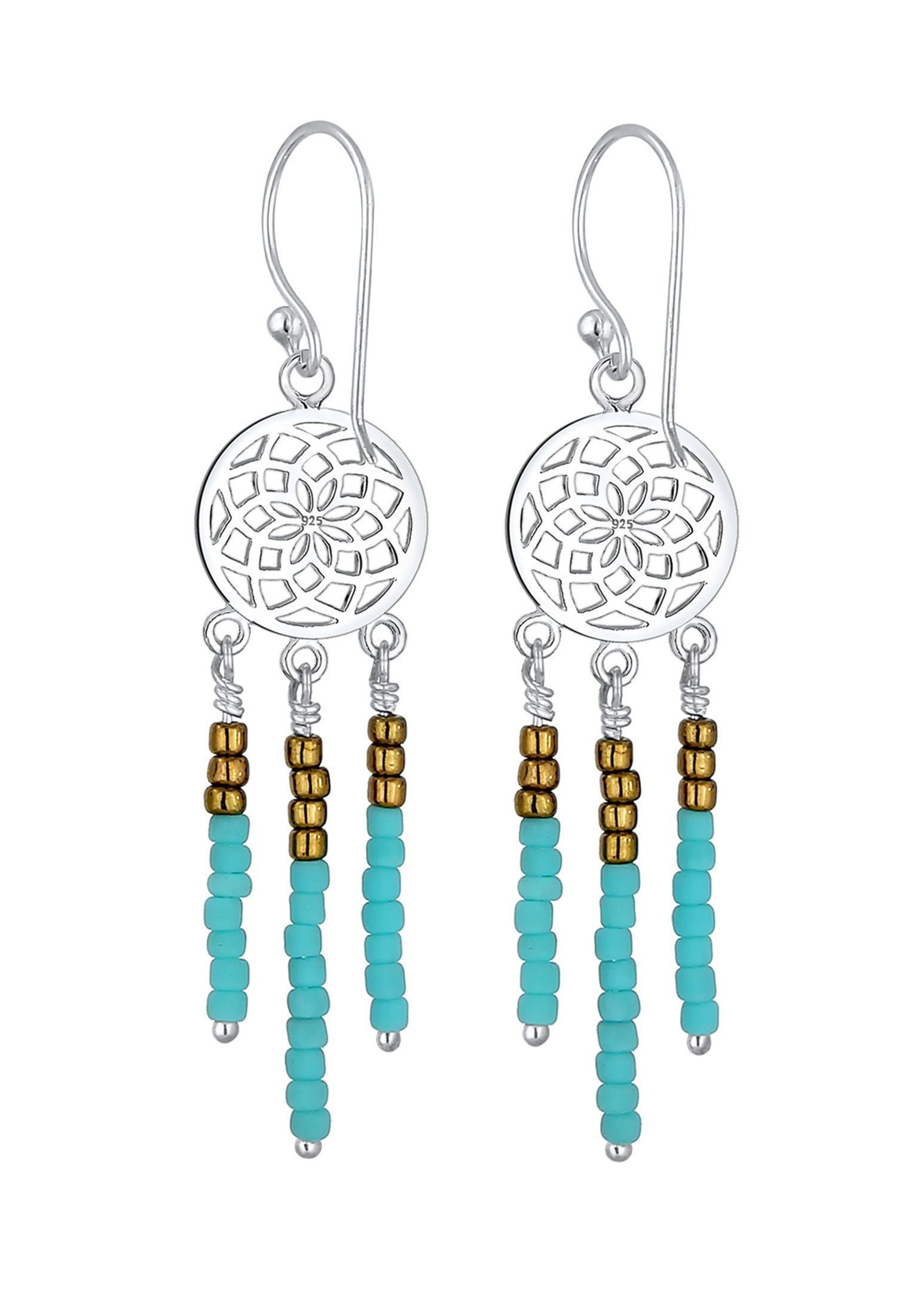 Elli Paar Ohrhänger »Ohrringe Ohrhänger Traumfänger Ornament 925 Sterling Silber«