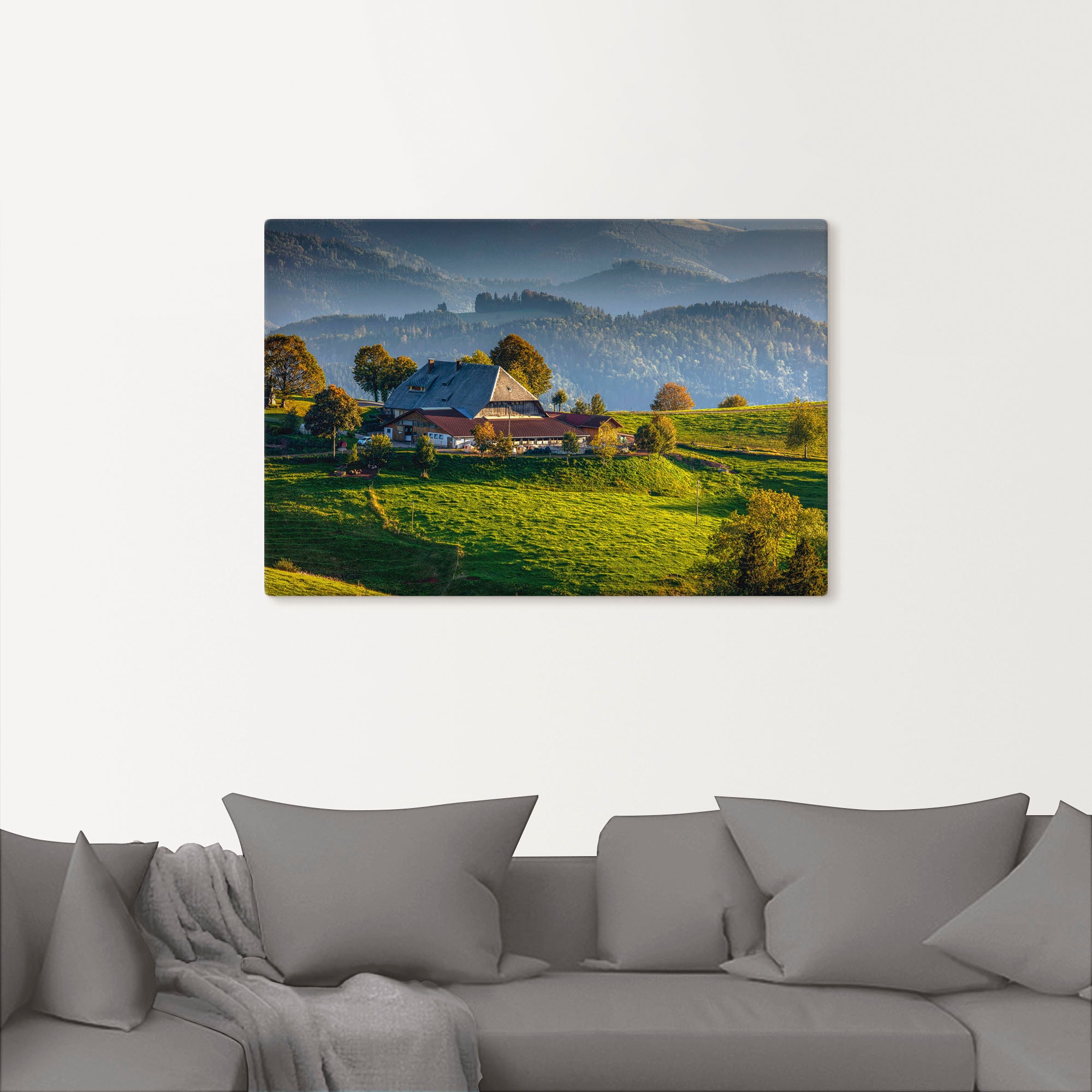 Artland Leinwandbild »Bauernhof bei St.Peter Schwarzwald« Berge & Alpenbilder 1 Stk. tlg. auf Holzrahmen gespannt