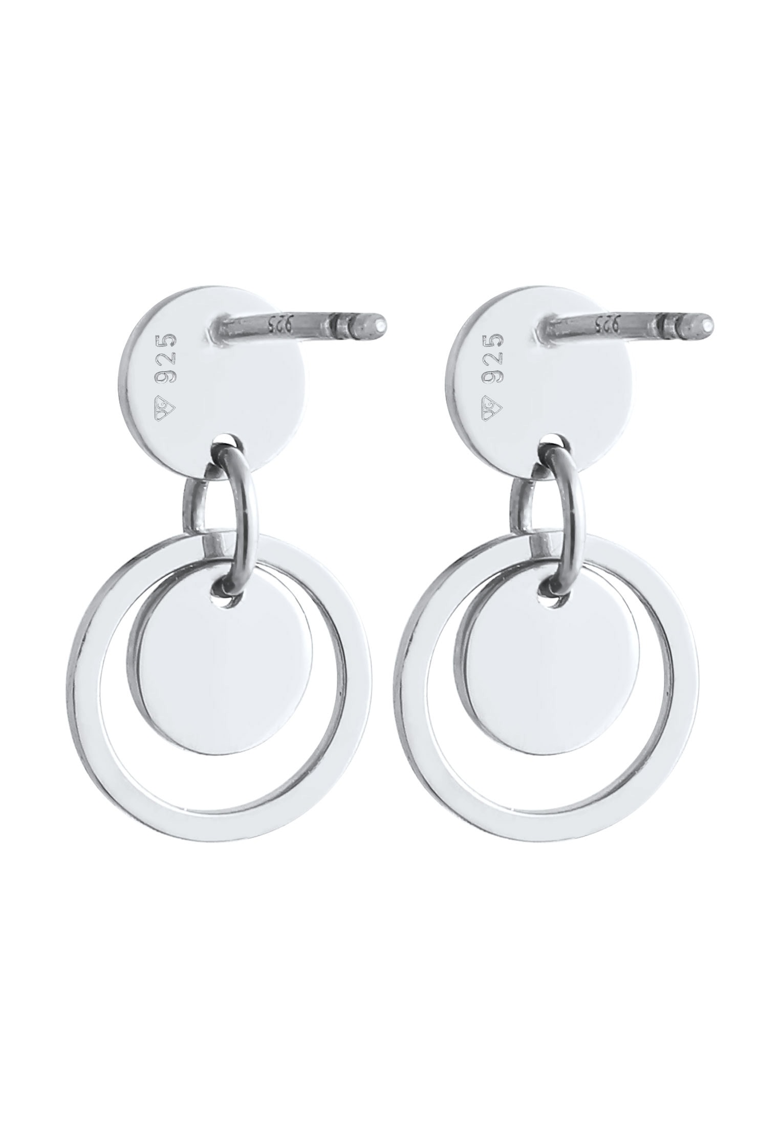 Elli Paar Ohrstecker »Ohrringe Kreis Rund Geo Trend Hippie 925 Silber«