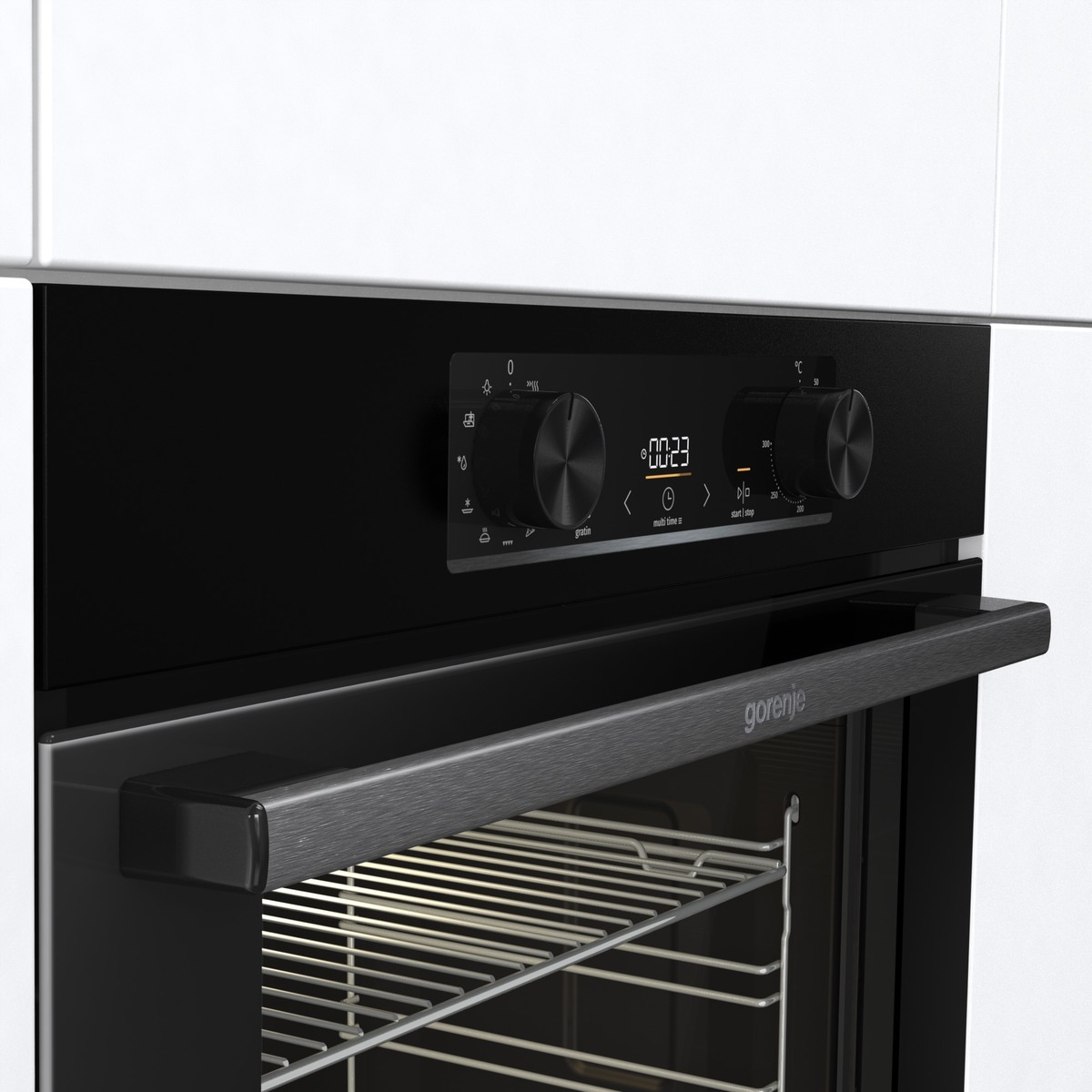 GORENJE Einbaubackofen  »BO 6735 E02BKOT«, mit Teleskopauszug nachrüstbar, ecoClean, 300°C max. Temperatur