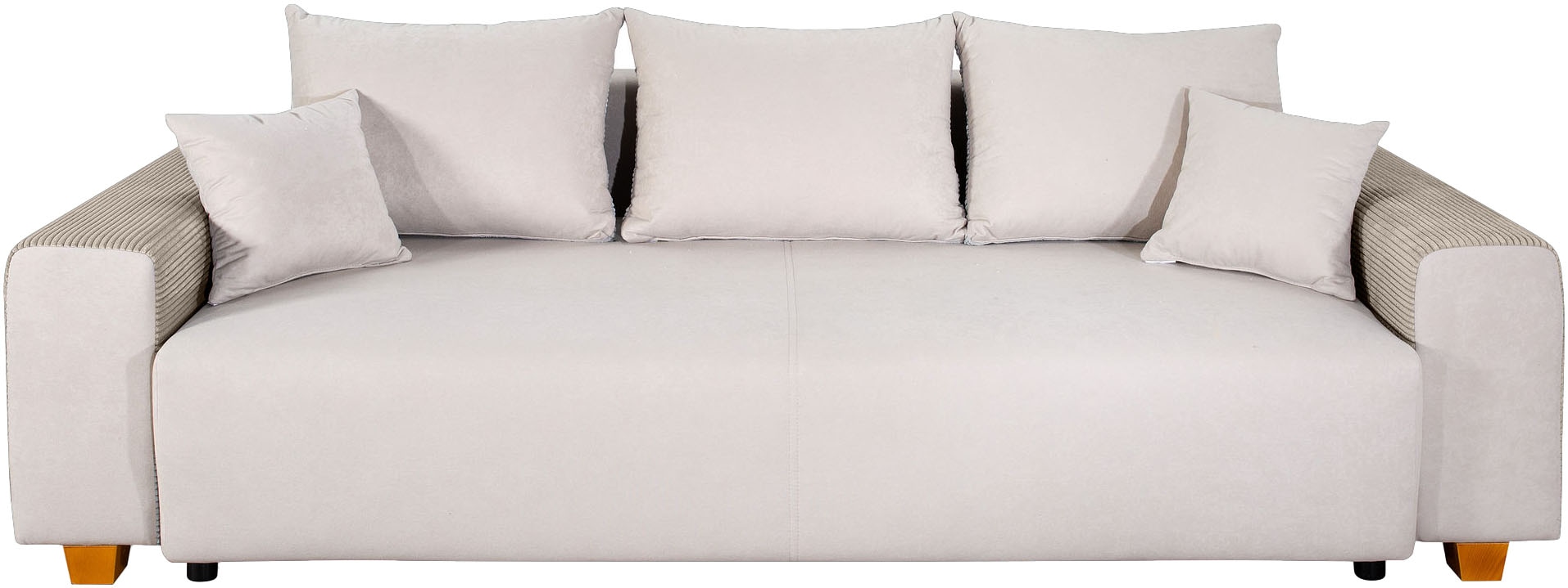 COLLECTION AB Schlafsofa »Yves, Liegefläche (B/T): 142/194 cm«, inkl. Bettfunktion, Bettkasten, Federkern & Zierkissen