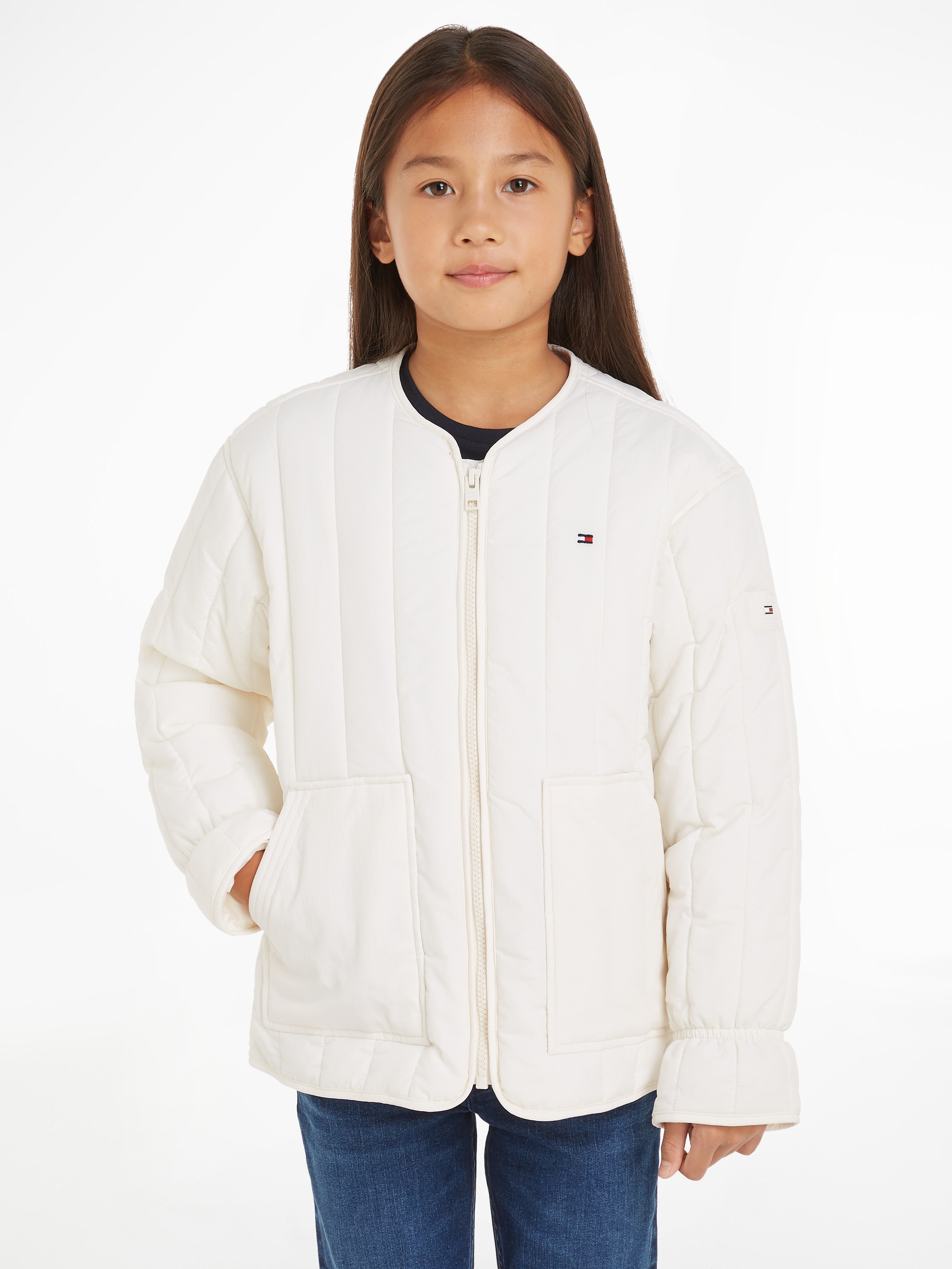 Steppjacke »UTILITY QUILTED JACKET«, Kinder bis 16 Jahre mit Logostickerei