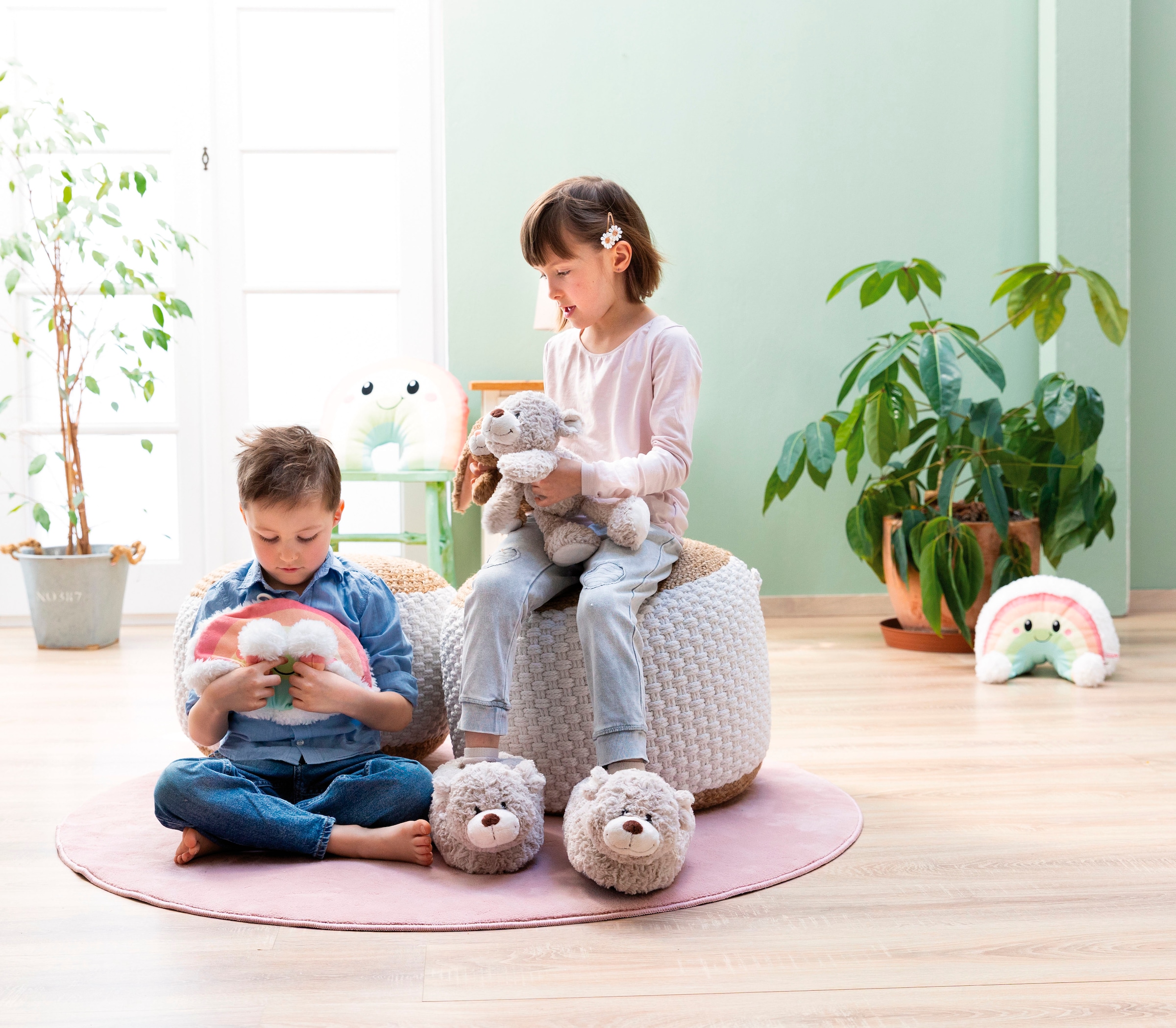 Nici Kuscheltier »Hase Lopino, 30 cm liegend« enthält recyceltes Material