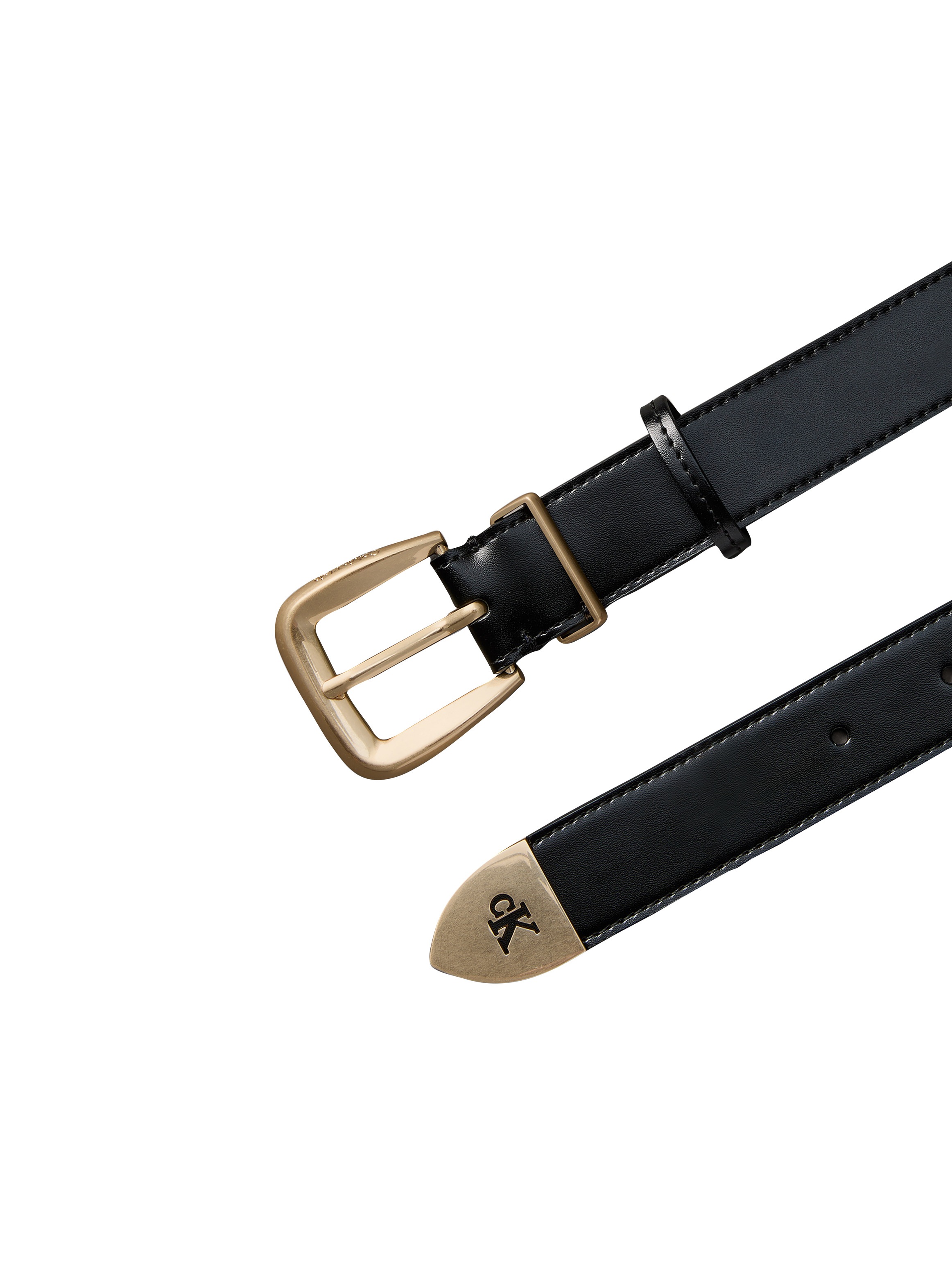 Calvin Klein Ledergürtel »HW END TIP BUCKLE BELT 30MM« Regular fit und größenverstellbar