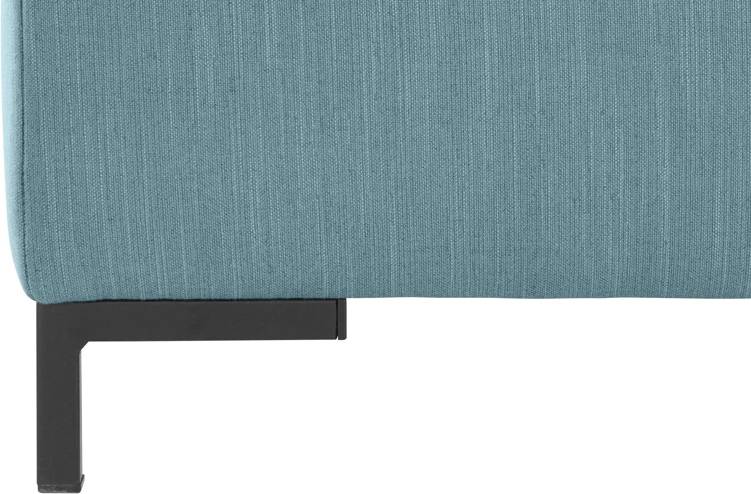 OTTO products Hocker »Grazzo«, hochwertige Stoffe aus recyceltem Material, Steppung im Sitzbereich