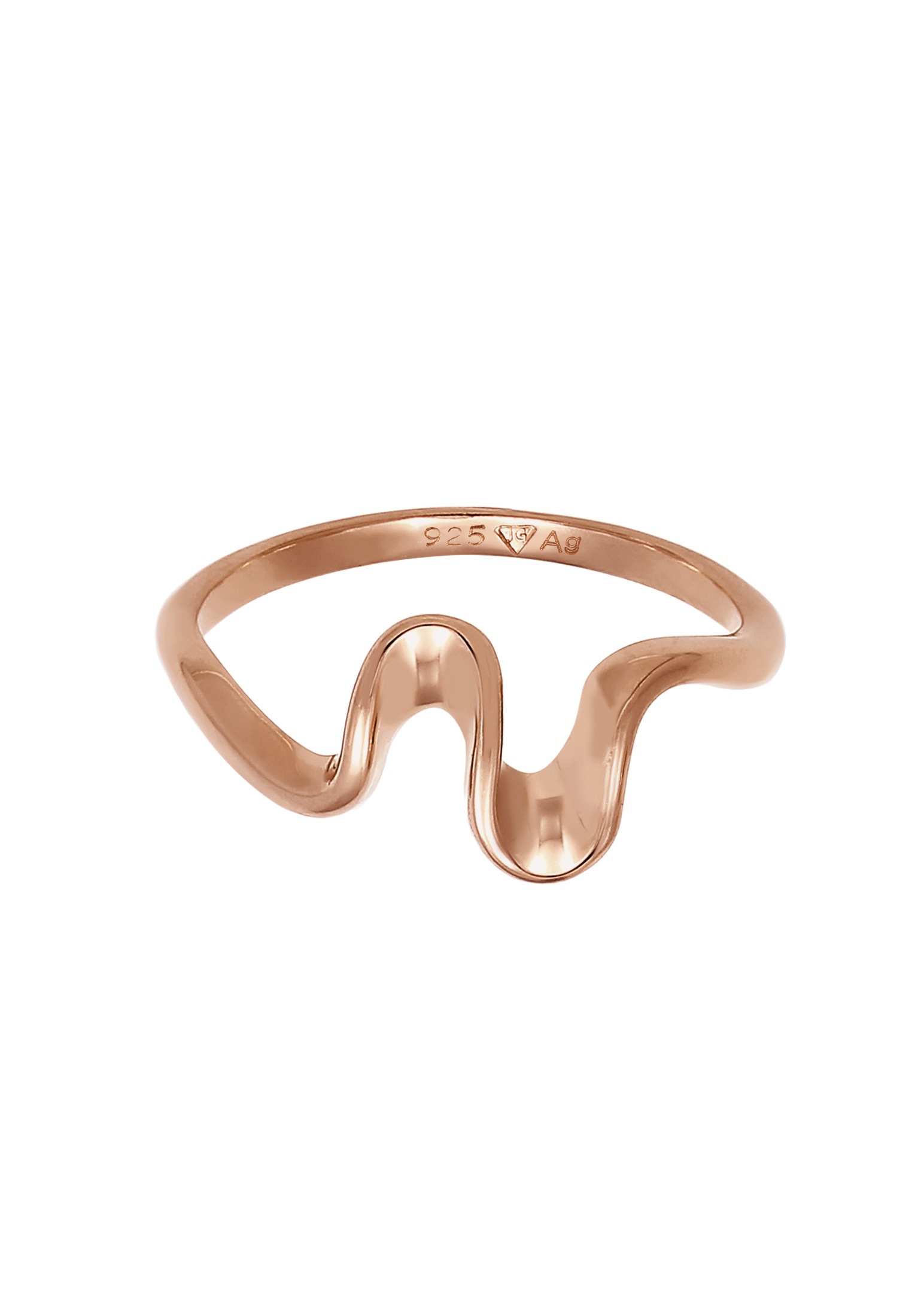Elli Silberring »Ring Wellen Strand Meer Maritim Trend 925 Silber«