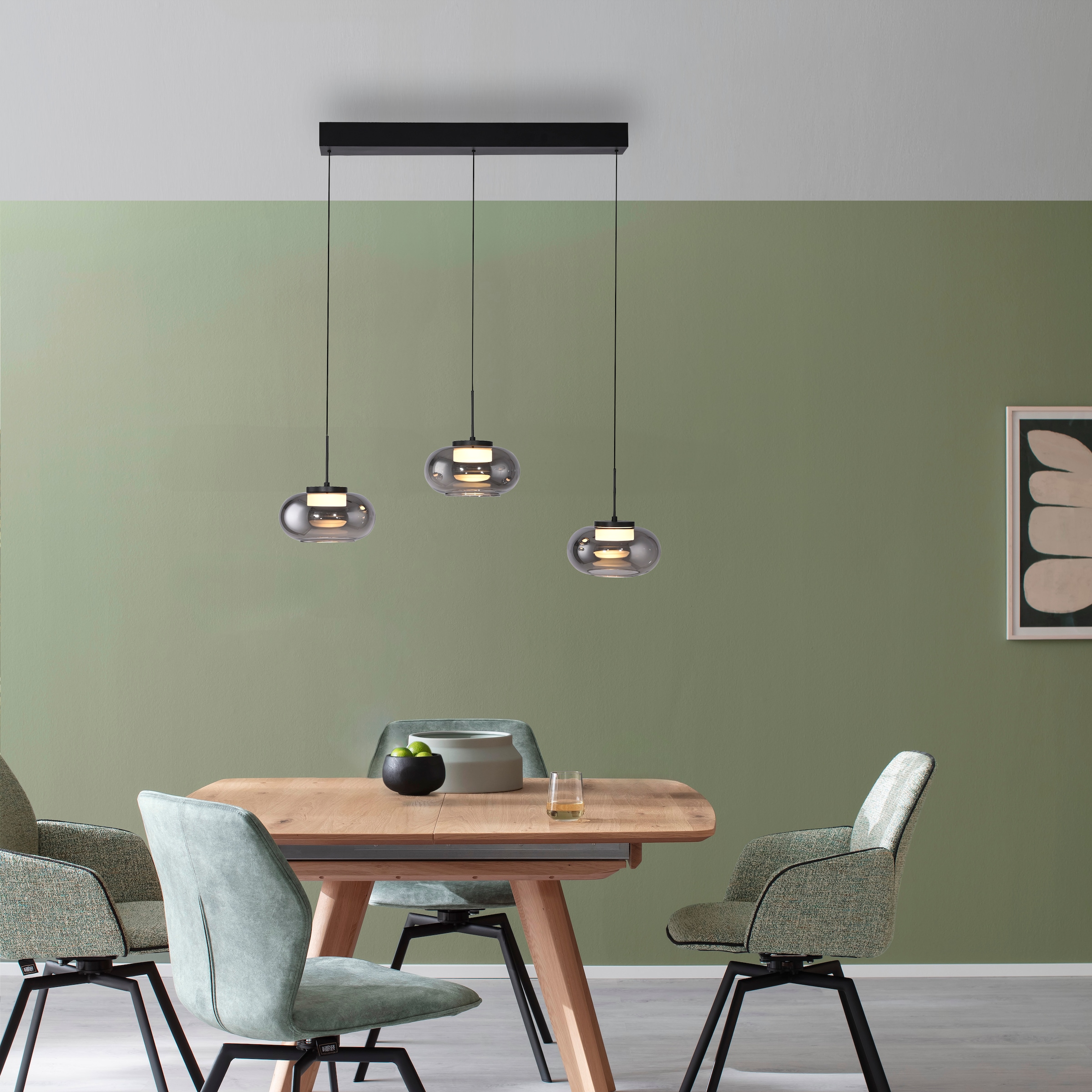 SCHÖNER WOHNEN-Kollektion LED Pendelleuchte »SIA« LED-Board 1 Stk. Warmweiß SCHÖNER WOHNEN Kollektion, Höhenverstellbar, SimplyDim, Memoryfunktion