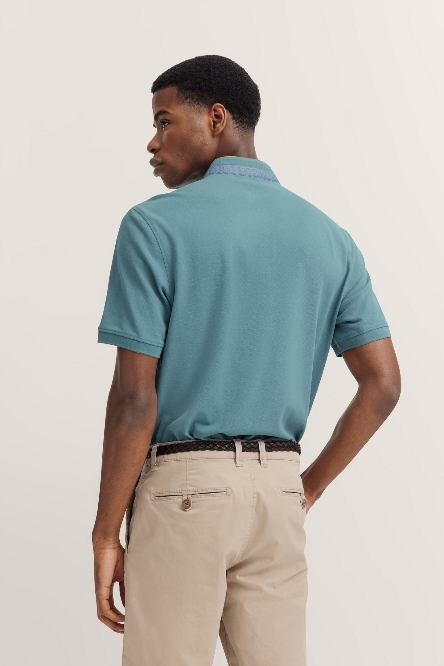 bugatti Poloshirt, mit Stehkragen