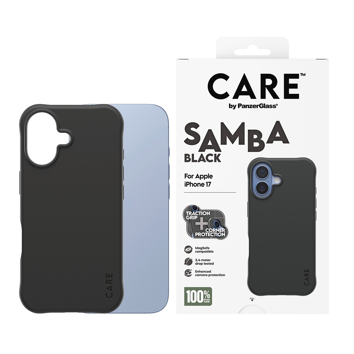 CARE by PanzerGlass Handyhülle »Samba MagSafe Case für Apple iPhone 17« Smartphones Backcover, Schutzhülle, Handyschutzhülle, Case, Schutzcase, stoßfest
