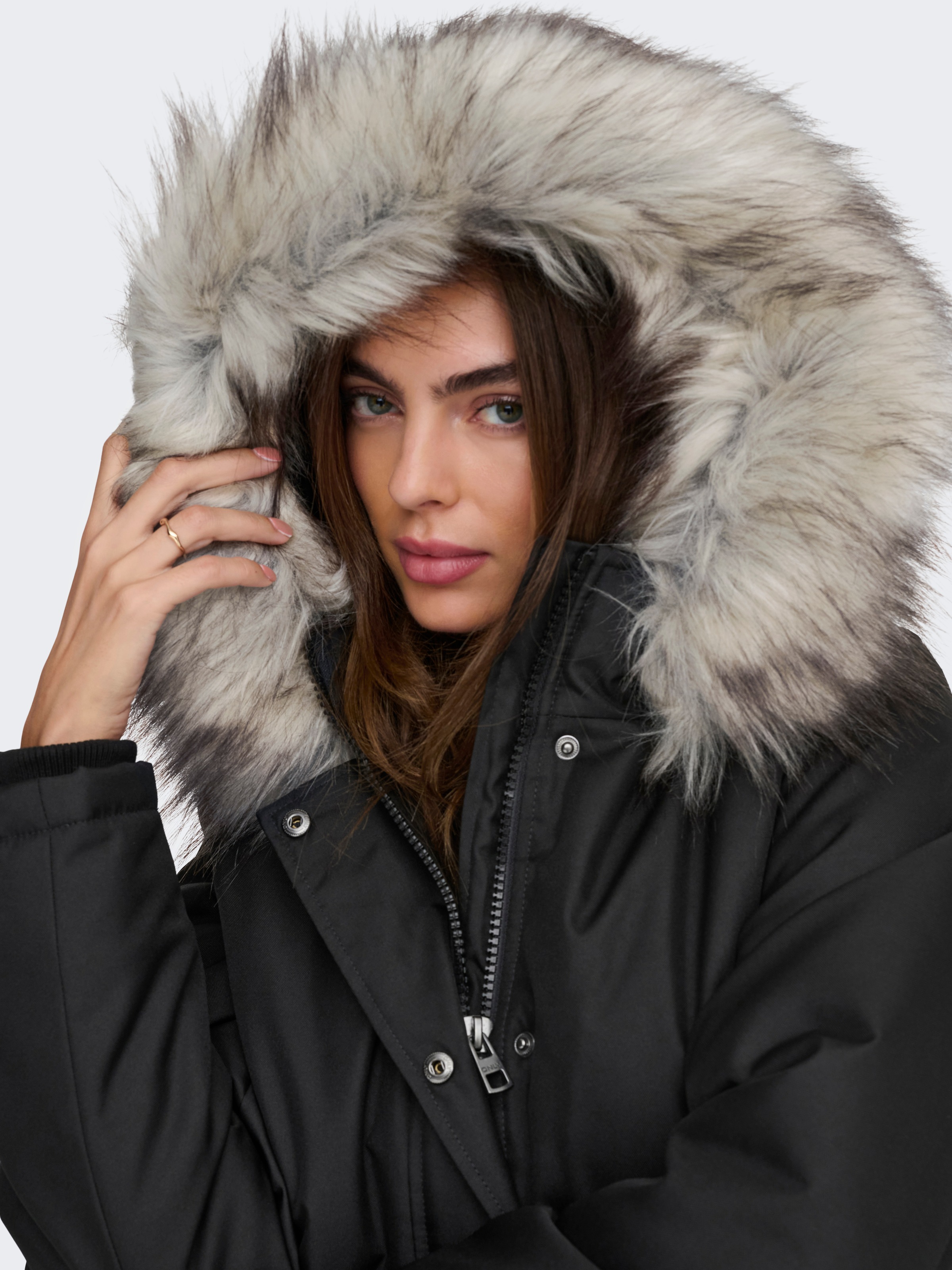 ONLY Parka »ONLNEWKATY PARKA LIFE OTW CC« mit Kapuze Kunstfaser,