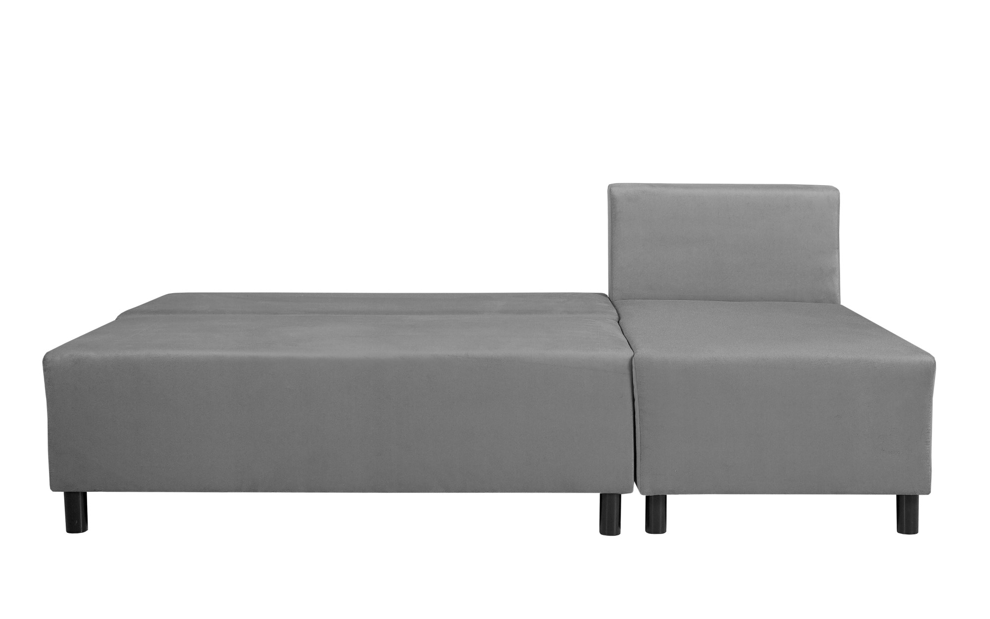 INOSIGN Ecksofa »IWALANI, Schlafsofa mit Bettkasten, Recamiere beidseitig montierbar«, L-Form, B/T/H 199/135/83 cm, Struktur weich & Velvet