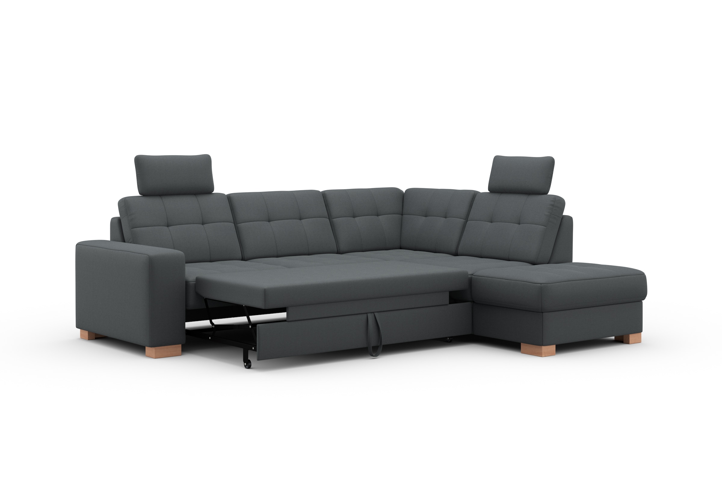 sit&more Ecksofa »Quincy L-Form«, wahlweise mit Bettfunktion und Bettkasten