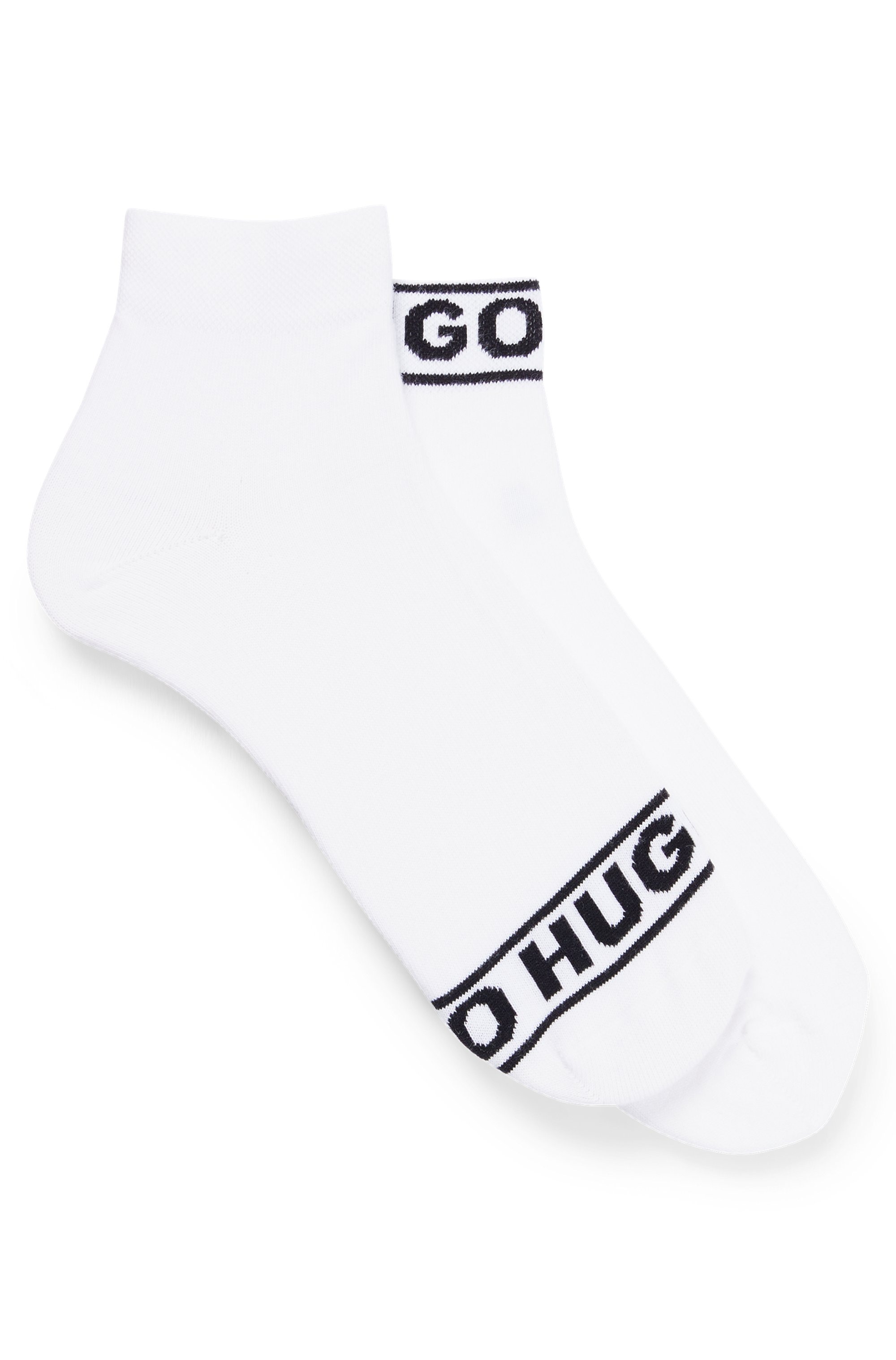 HUGO Underwear Freizeitsocken »2P SH LOGO CC W«, (Set, 2 Paar, 2er), mit Logobund