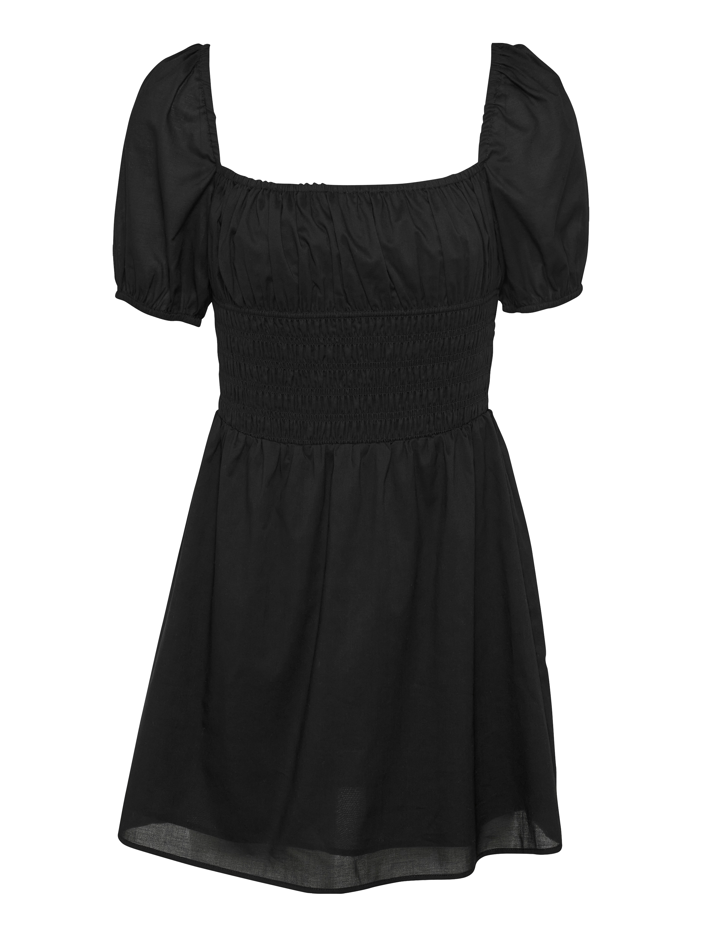 Tommy Jeans Babydollkleid »TJW COTTON VOILE MINI DRESS EXT«, in Mini-Länge, mit Raffungen
