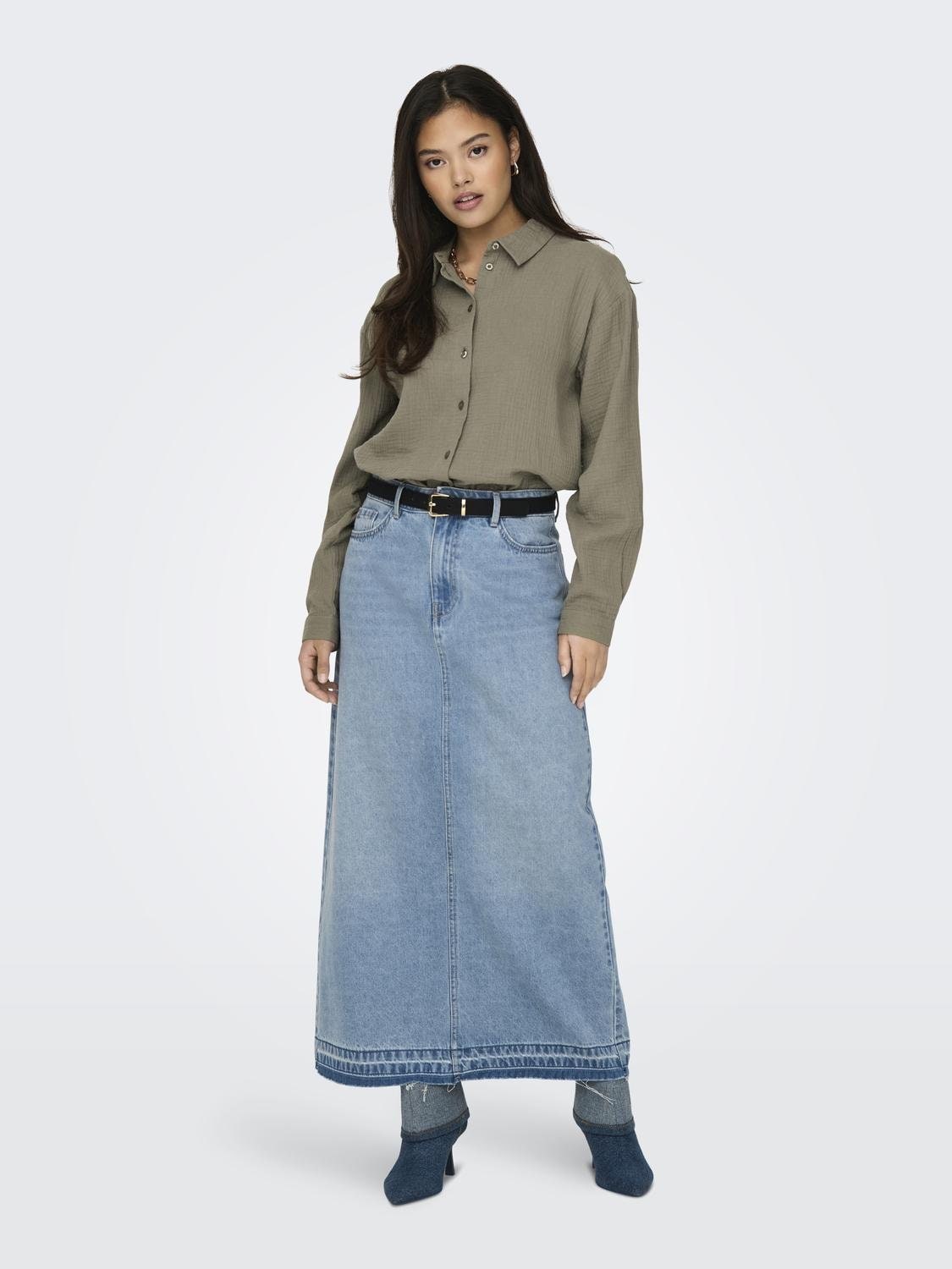 JDY Hemdbluse »JDYTHEIS LIFE L/S LOOSE SHIRT WVN NOOS« Baumwolle, regular fit