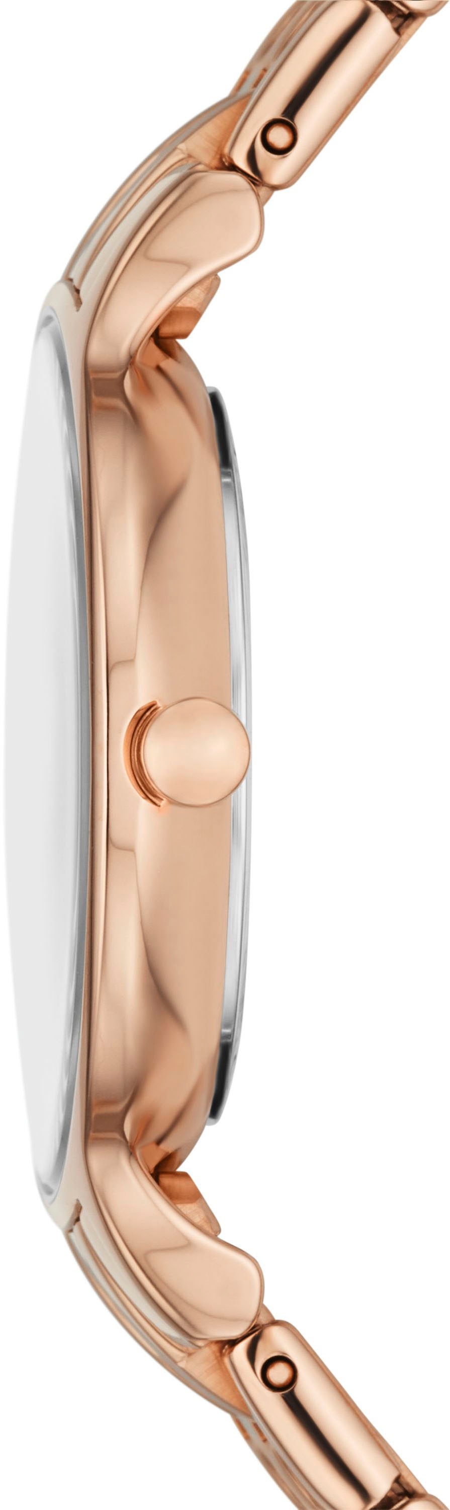 Skagen Quarzuhr »ANITA LILLE«, Armbanduhr, Damenuhr, Edelstahlarmband, analog, Glassteine