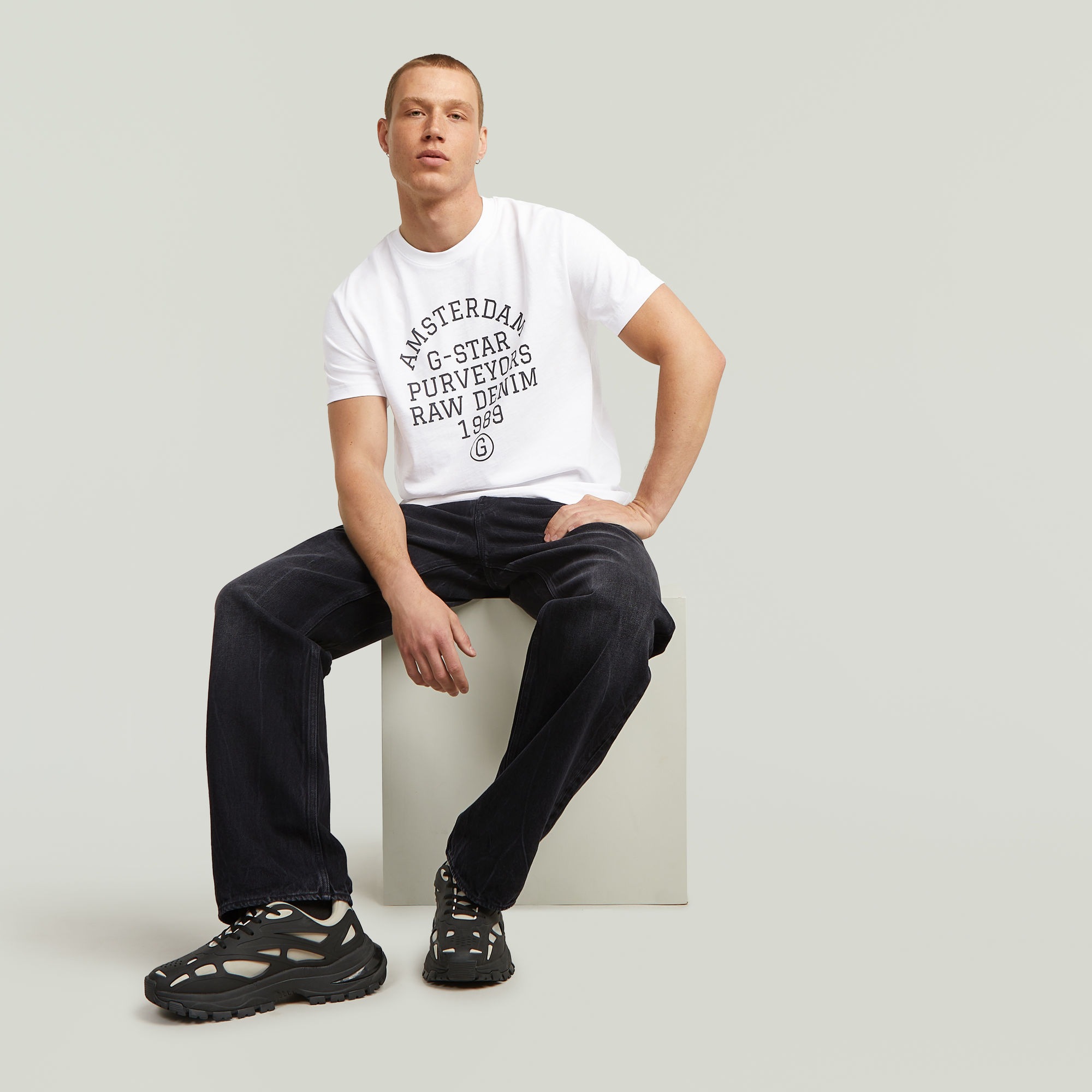 G-STAR T-Shirt »Purveyors« mit Rundhals, Frontprint