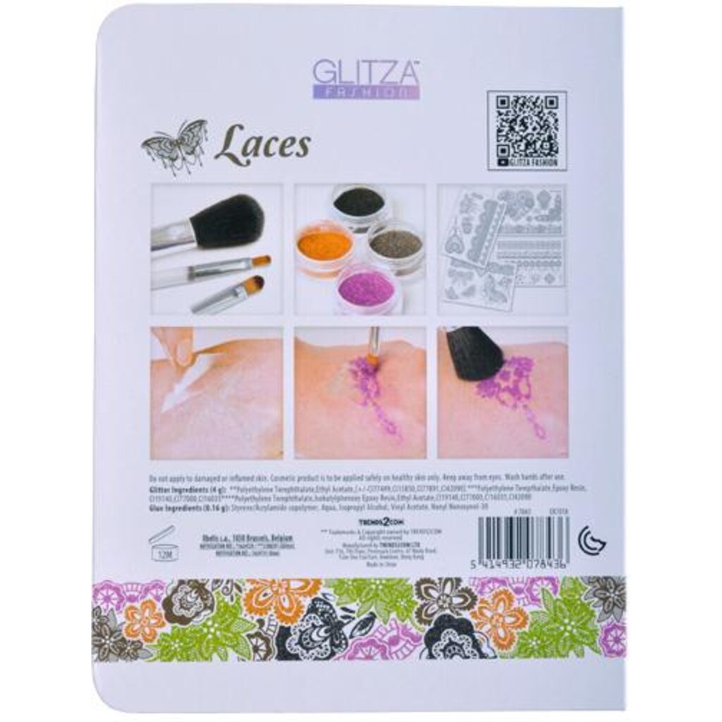 Knorrtoys® Kreativset »GLITZA FASHION Deluxe Set Laces«, (Set)