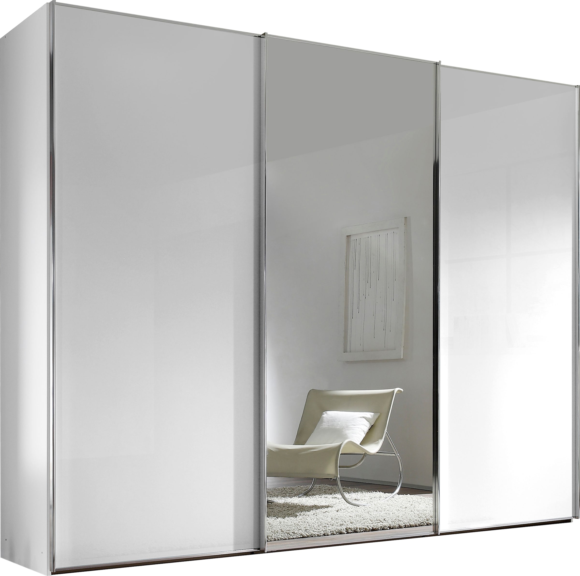 STAUD Schwebetürenschrank »Sinfonie Plus, edles Design in hochwertiger Qualität, Made in Germany« Mit Spiegeltür und vier verschiedenen Ausstattungsvarianten