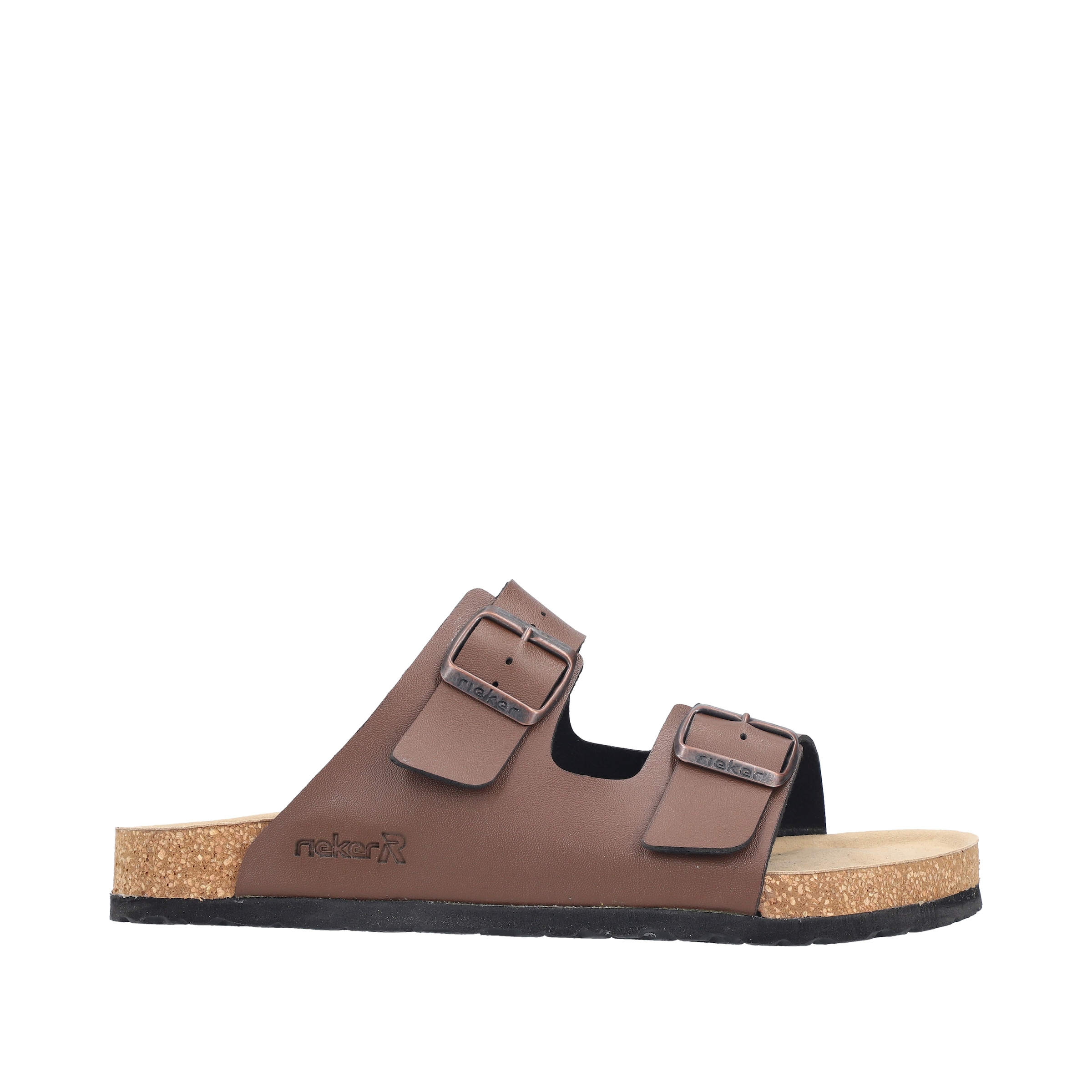 Rieker Pantolette  Sommerschuh, Schlappen, Hausschuh, mit zwei Schnallenverschlüsse