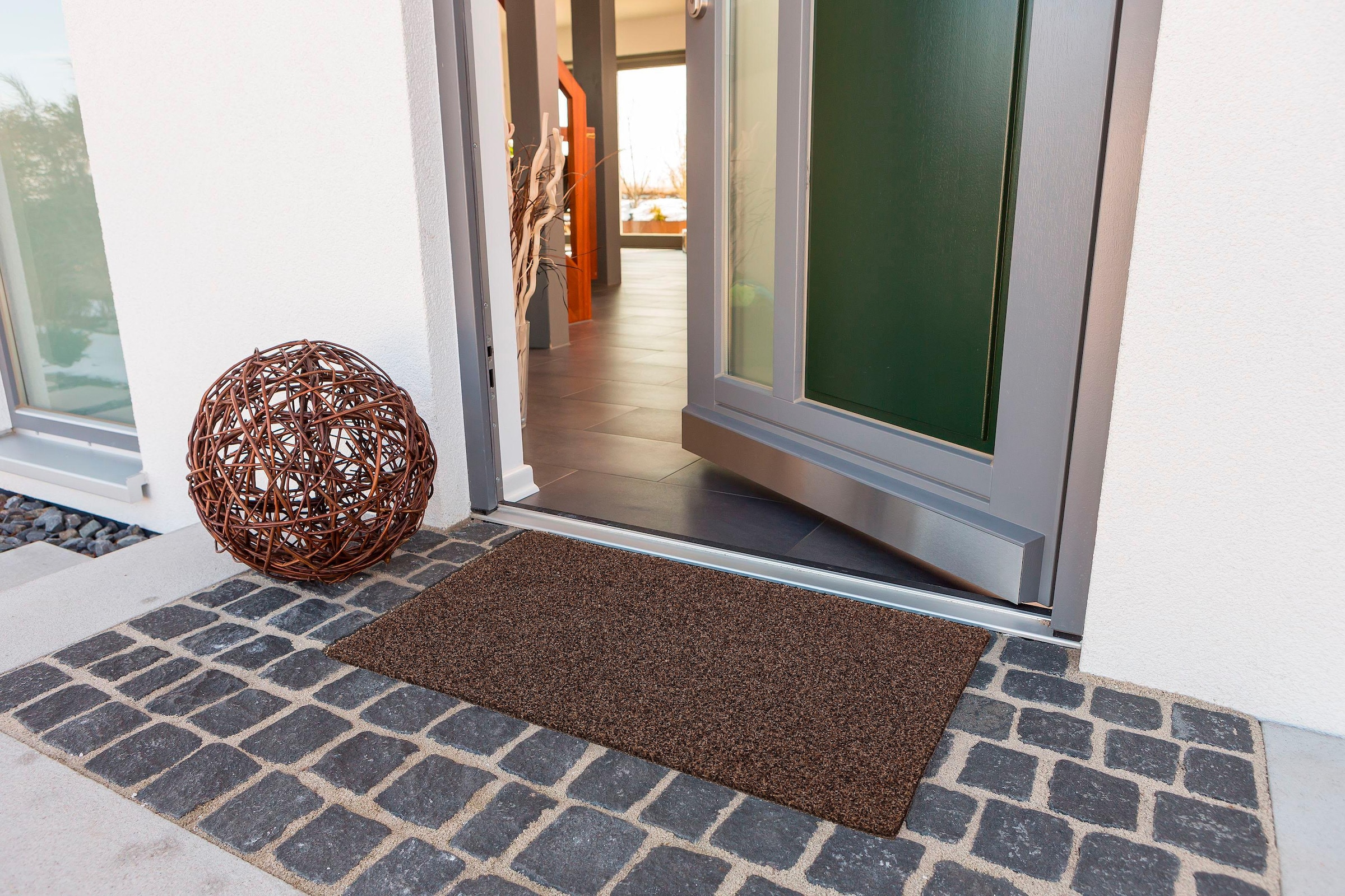 ASTRA Fußmatte »Brush Line 240« rechteckig 11 mm Höhe Türmatte, Schmutzfangmatte, In -und Outdoor geeignet