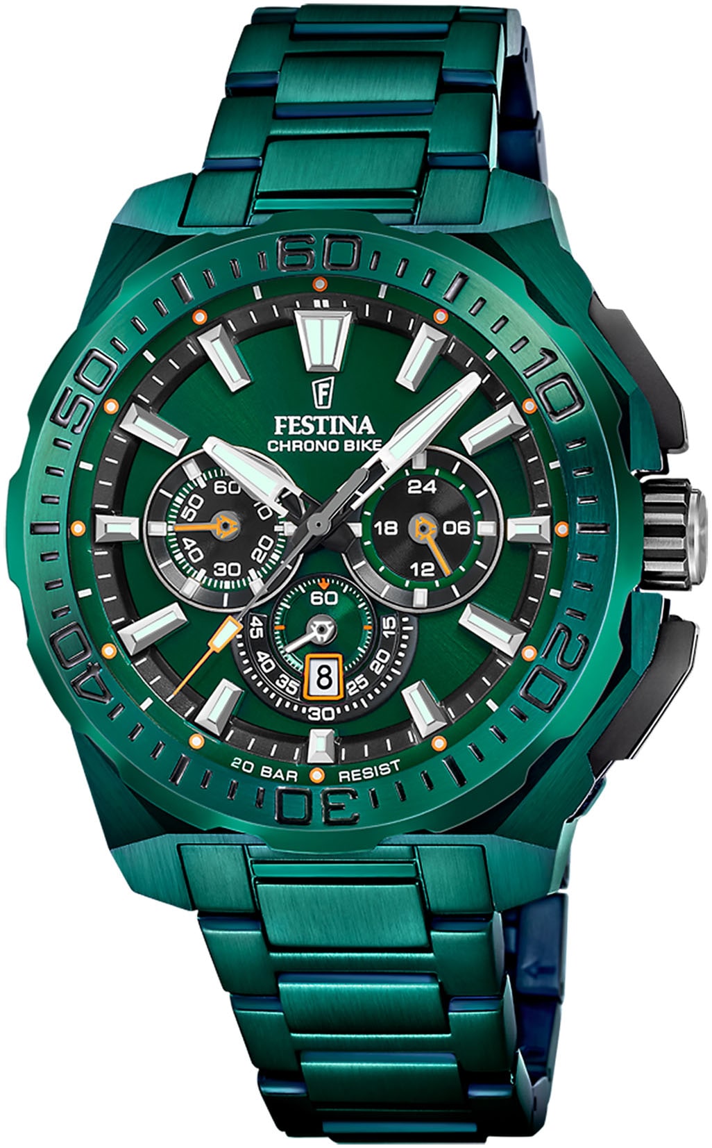 Festina Chronograph »Chrono Bike 2025 Special Edition« Quarzuhr, Armbanduhr, Herrenuhr, Edelstahlarmband