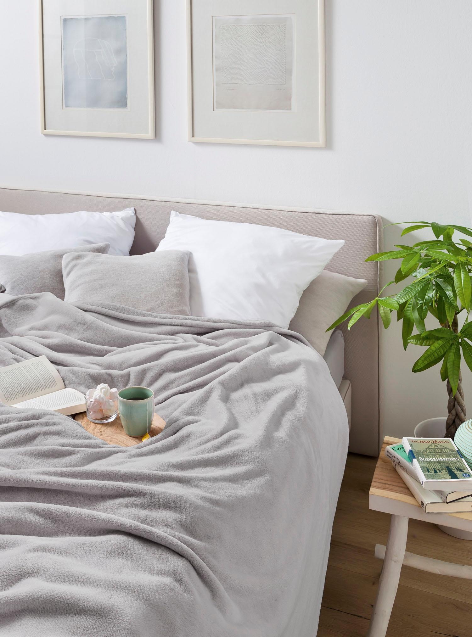 Biederlack Wohndecke »King Fleece«, leicht, Kuscheldecke