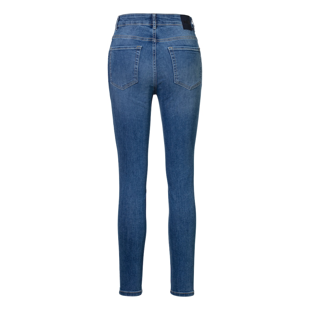 BOSS ORANGE High-waist-Jeans »KITT SKINNY HR BC Premium Damenmode«, mit Leder-Badge