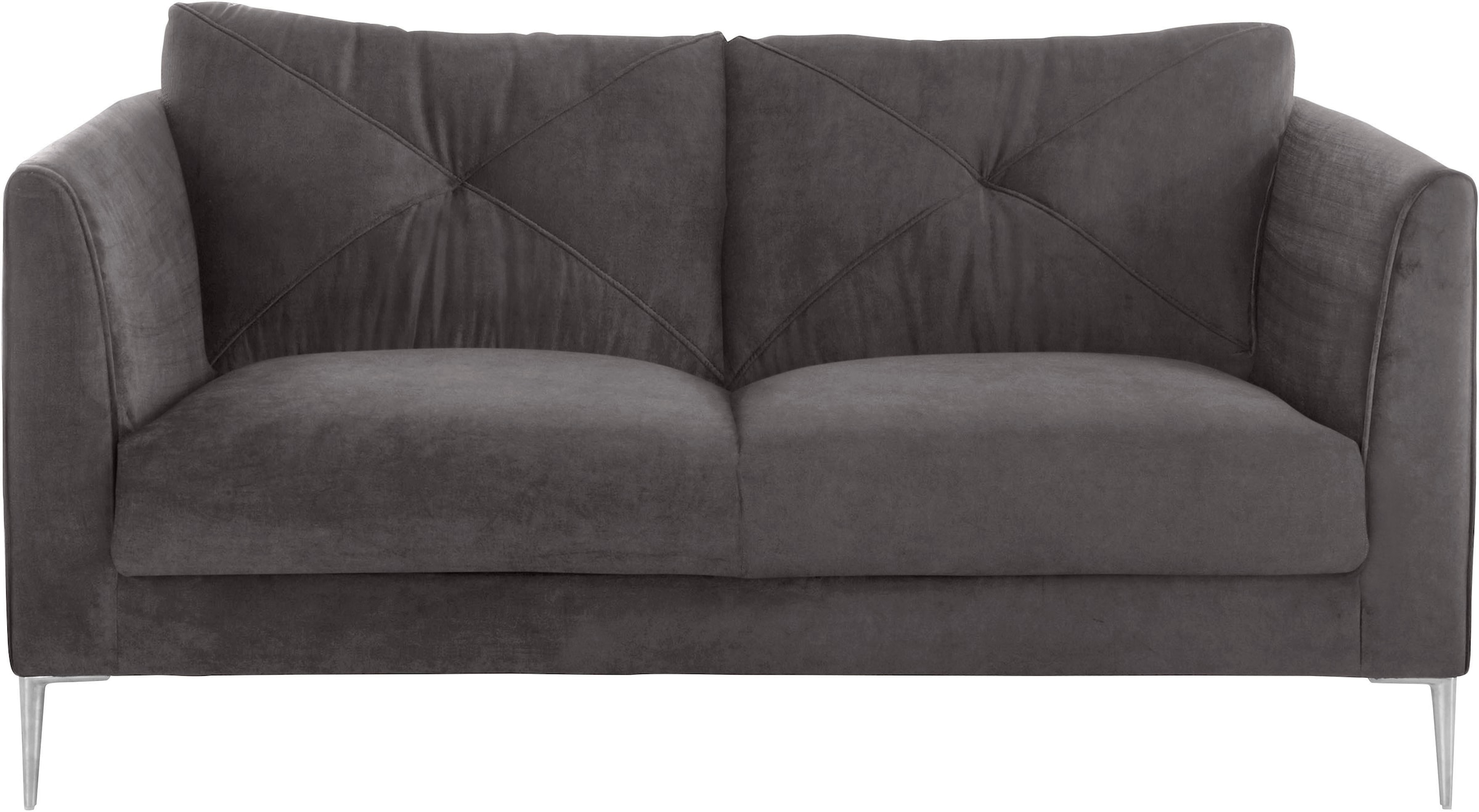Guido Maria Kretschmer Home&Living 2-Sitzer »Chilltime, elegant und bequem, Komfortsitzhöhe 46cm, hoher Fuß«, mit eleganter Kreuznaht in den Rückenkissen, Breite 167 cm