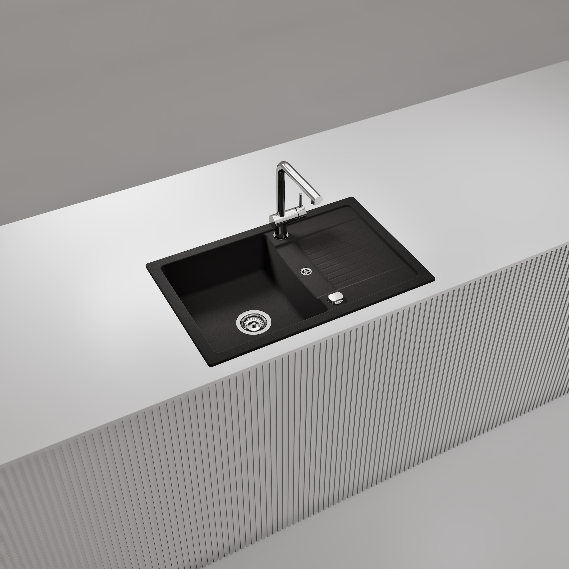 Schock Granitspüle »Lima D-100S und Armatur Epos« Set, 2 Stk. tlg. bestehend aus Spüle und Armatur